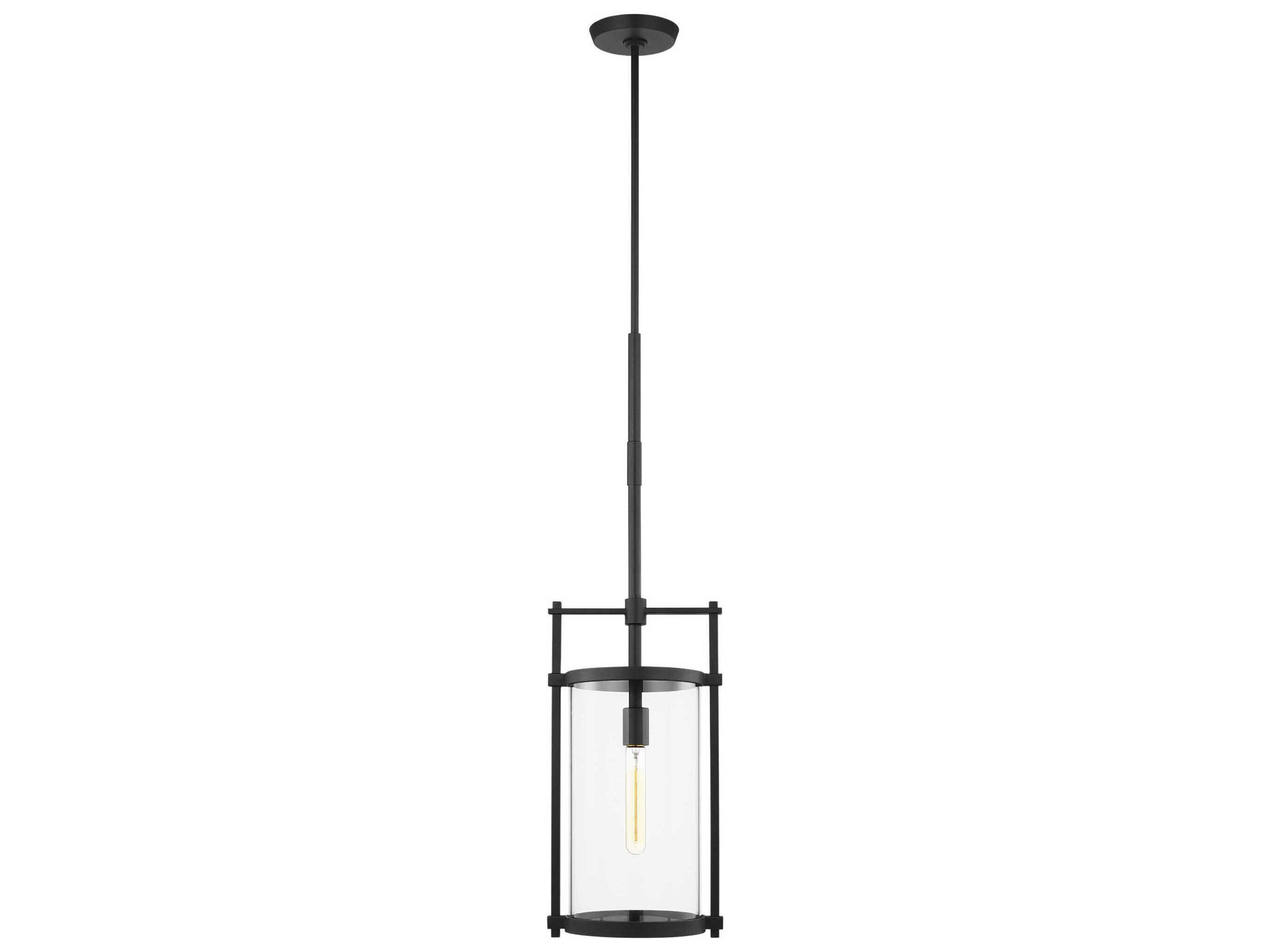 Eastham 1 Light Outdoor Pendant Textured Black