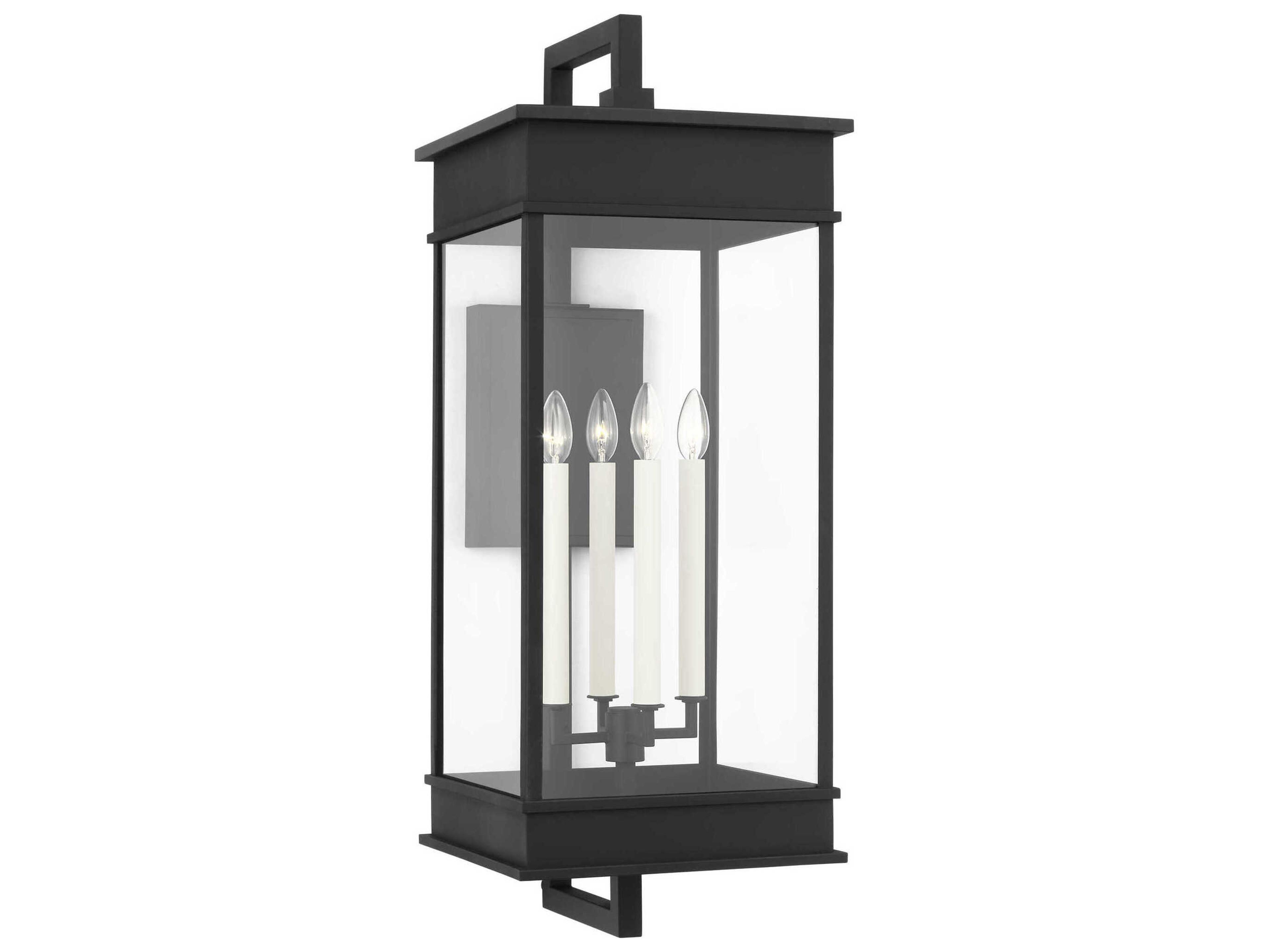 Outdoor Wall Lantern Cupertino 4 Light Textured Black