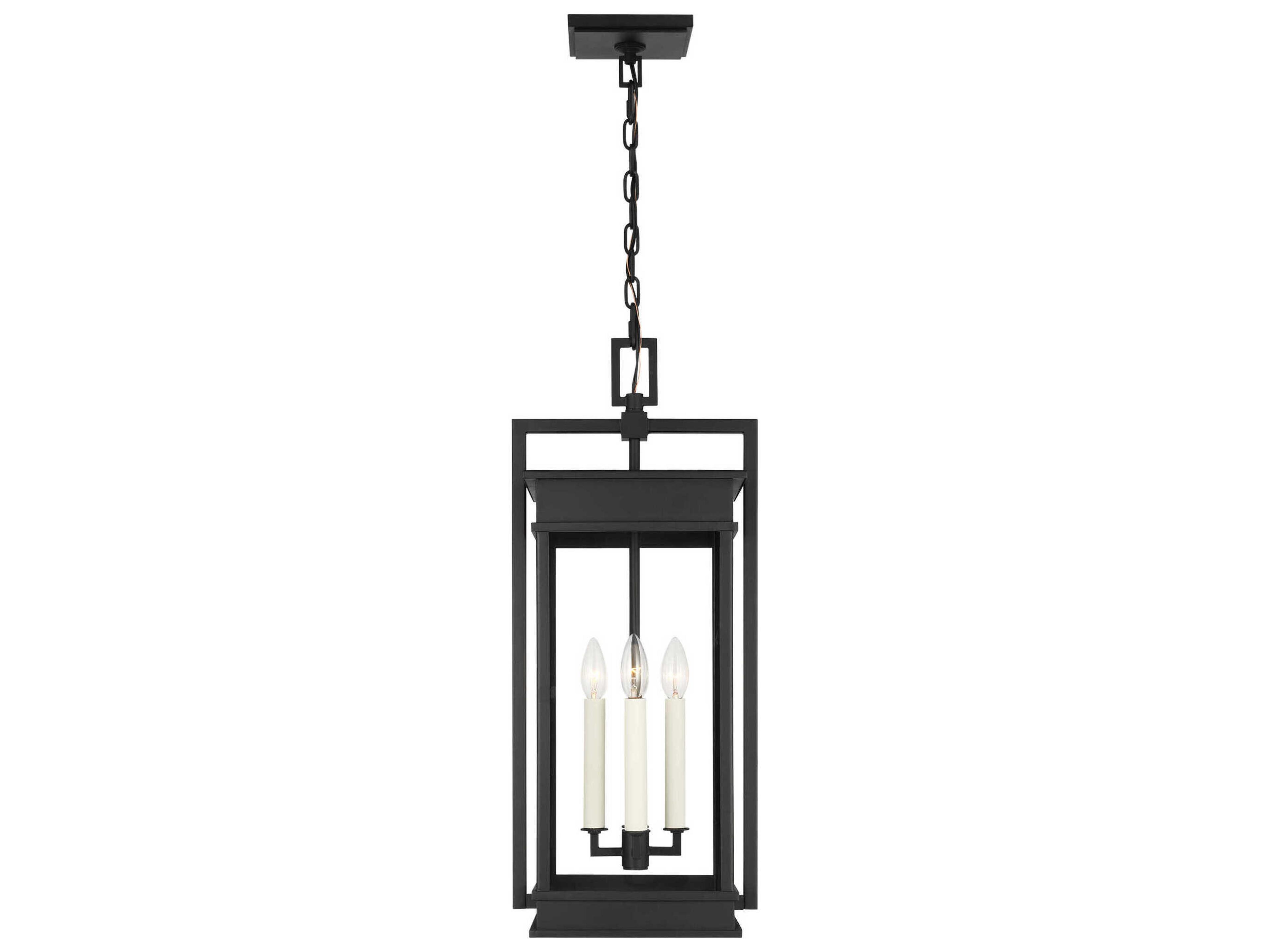 Outdoor Pendant Light Cupertino Textured Black 4 Light