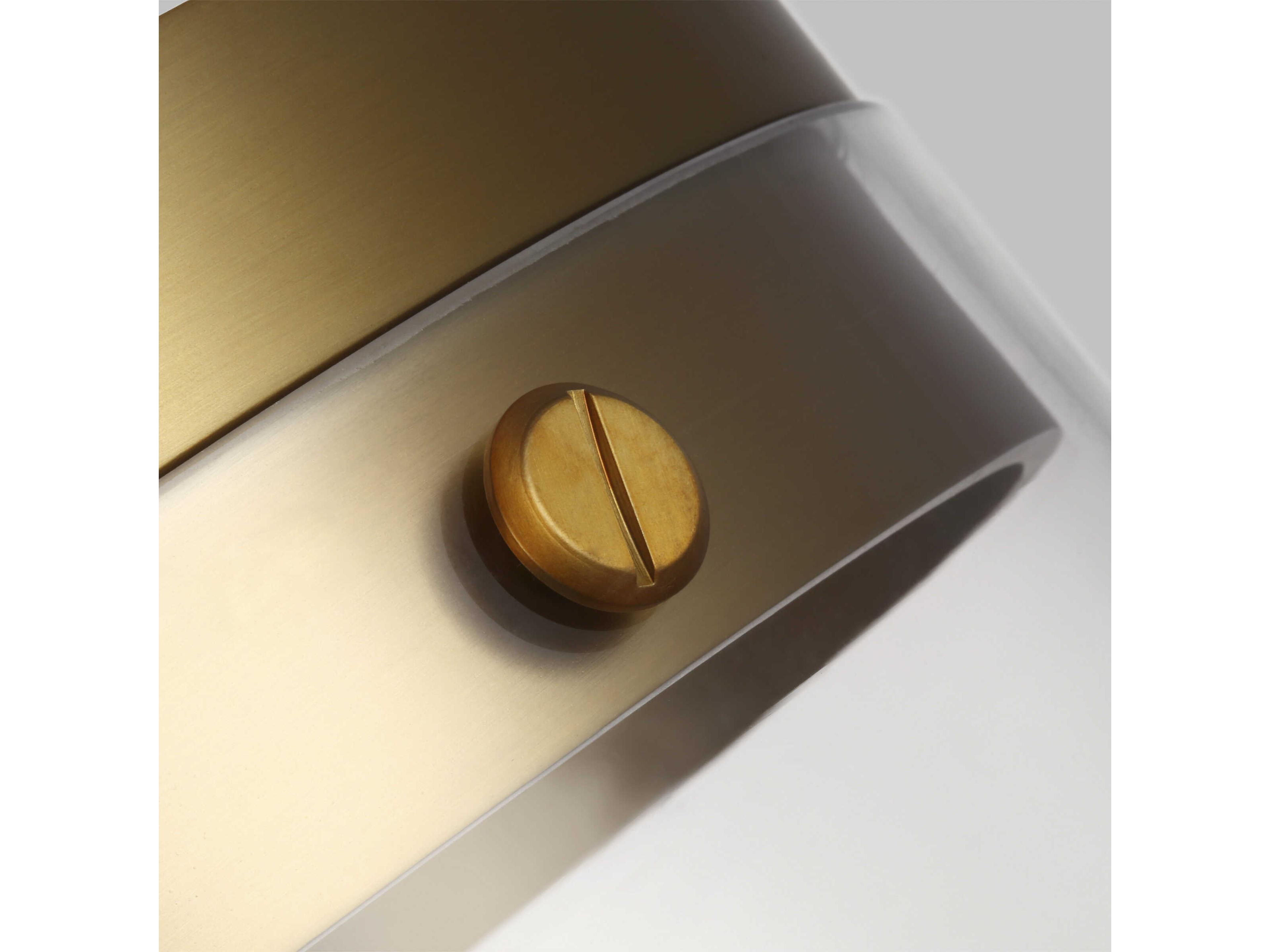 Visual Comfort Studio Garrett 1-Light Burnished Brass Cylinder Mini Pendant