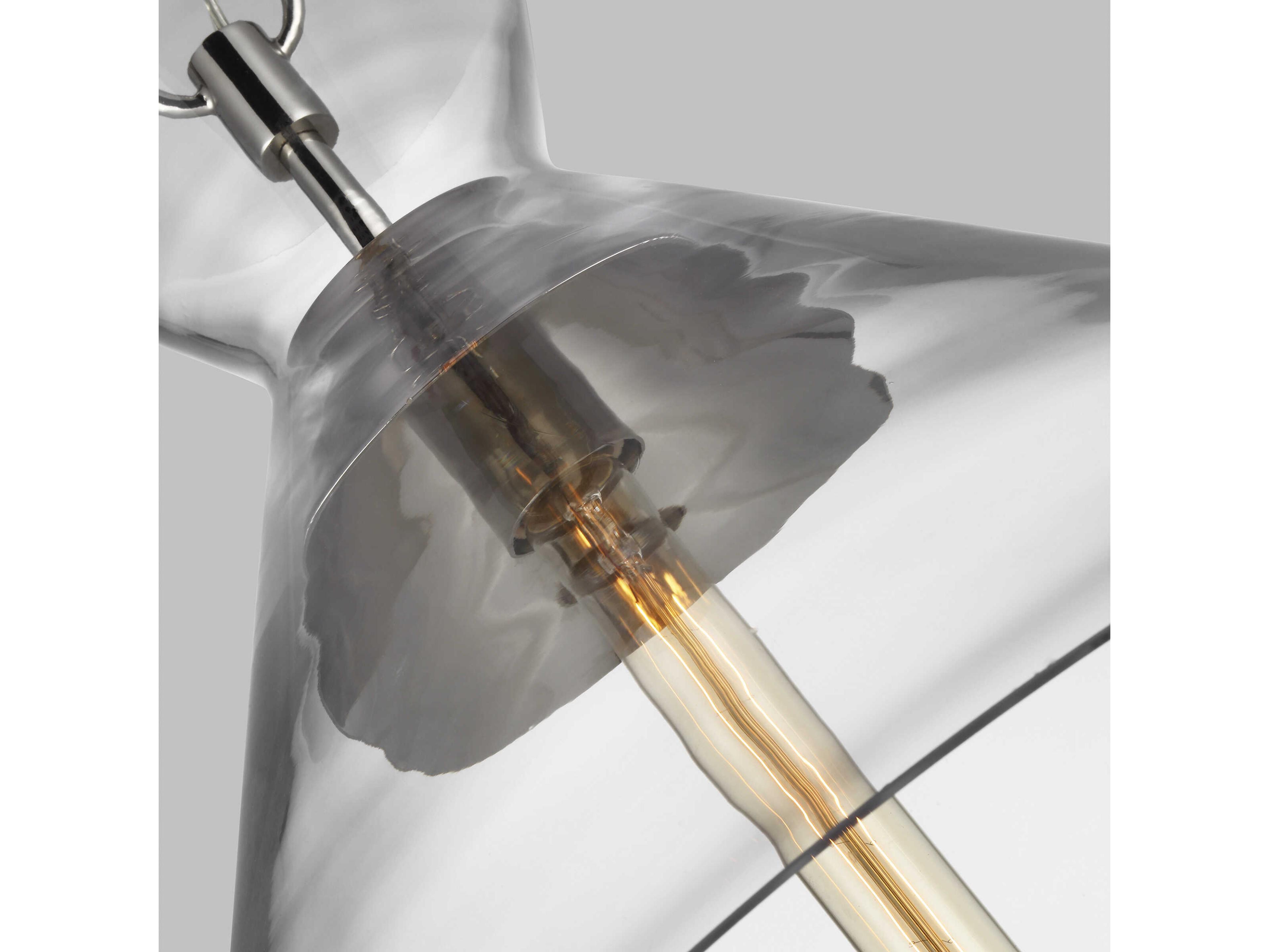 Visual Comfort Studio Atlantic 1-Light Polished Nickel Pendant