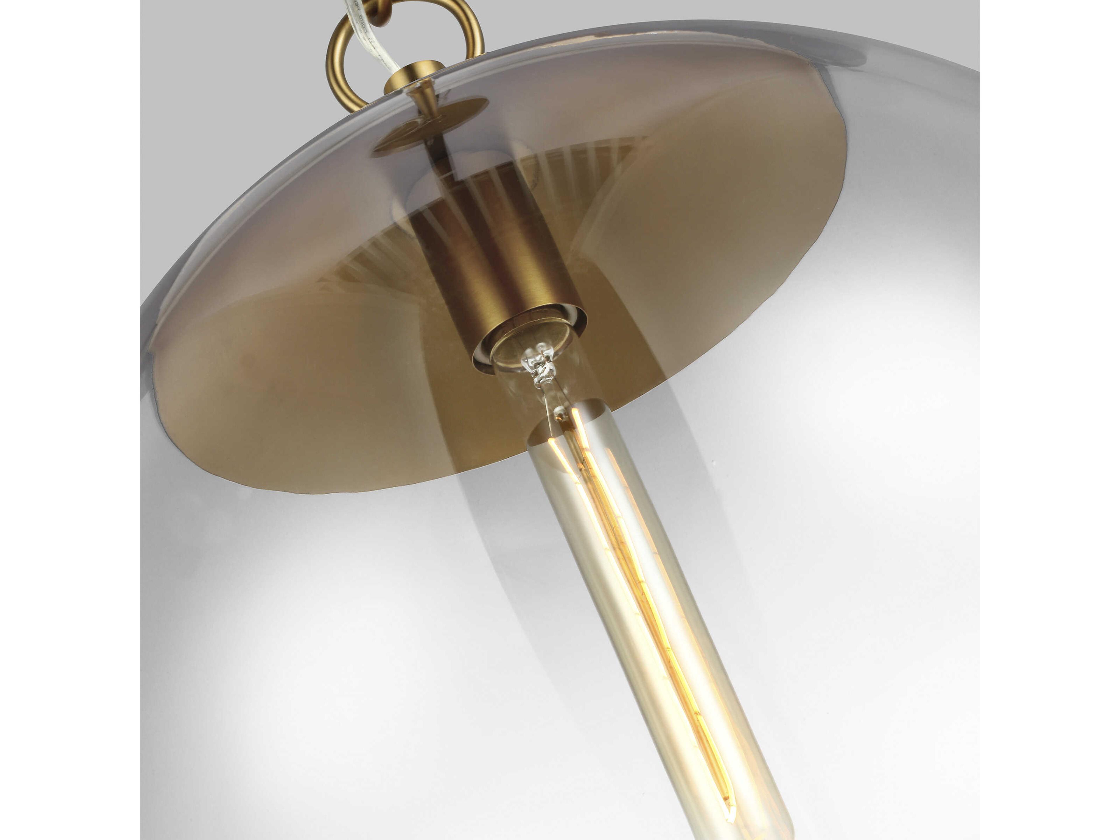 Visual Comfort Studio Atlantic 1-Light Burnished Brass Globe Pendant