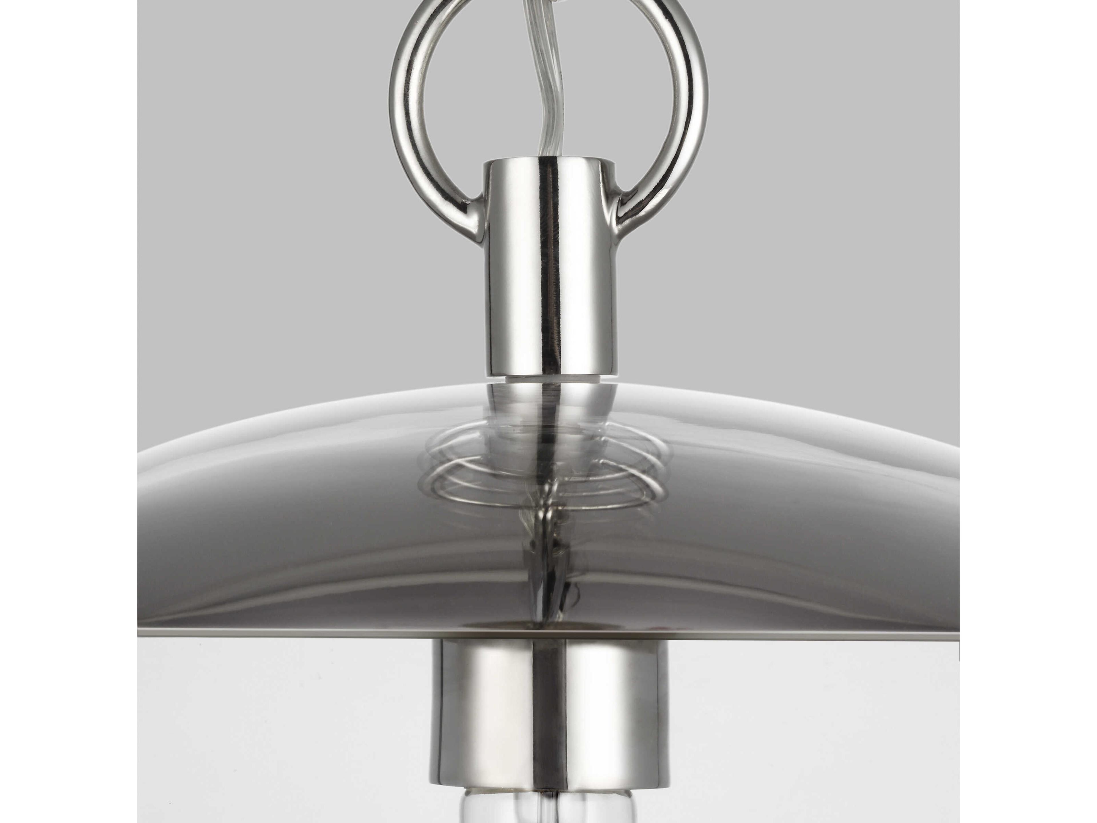 Visual Comfort Studio Atlantic 1-Light Polished Nickel Globe Pendant