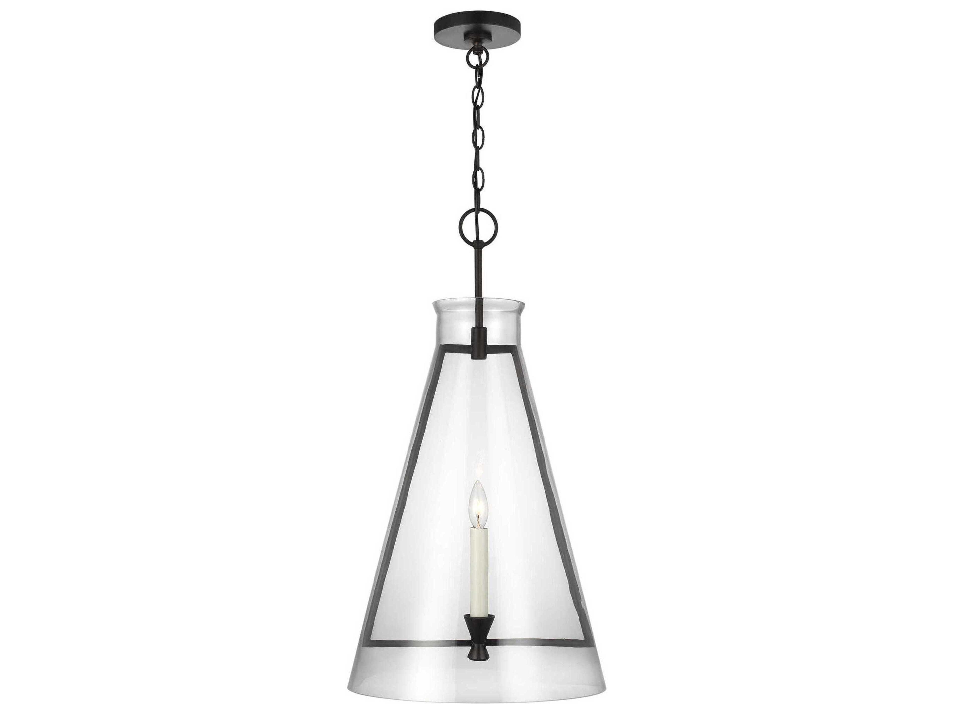 Keystone Large Aged Iron Pendant Light
