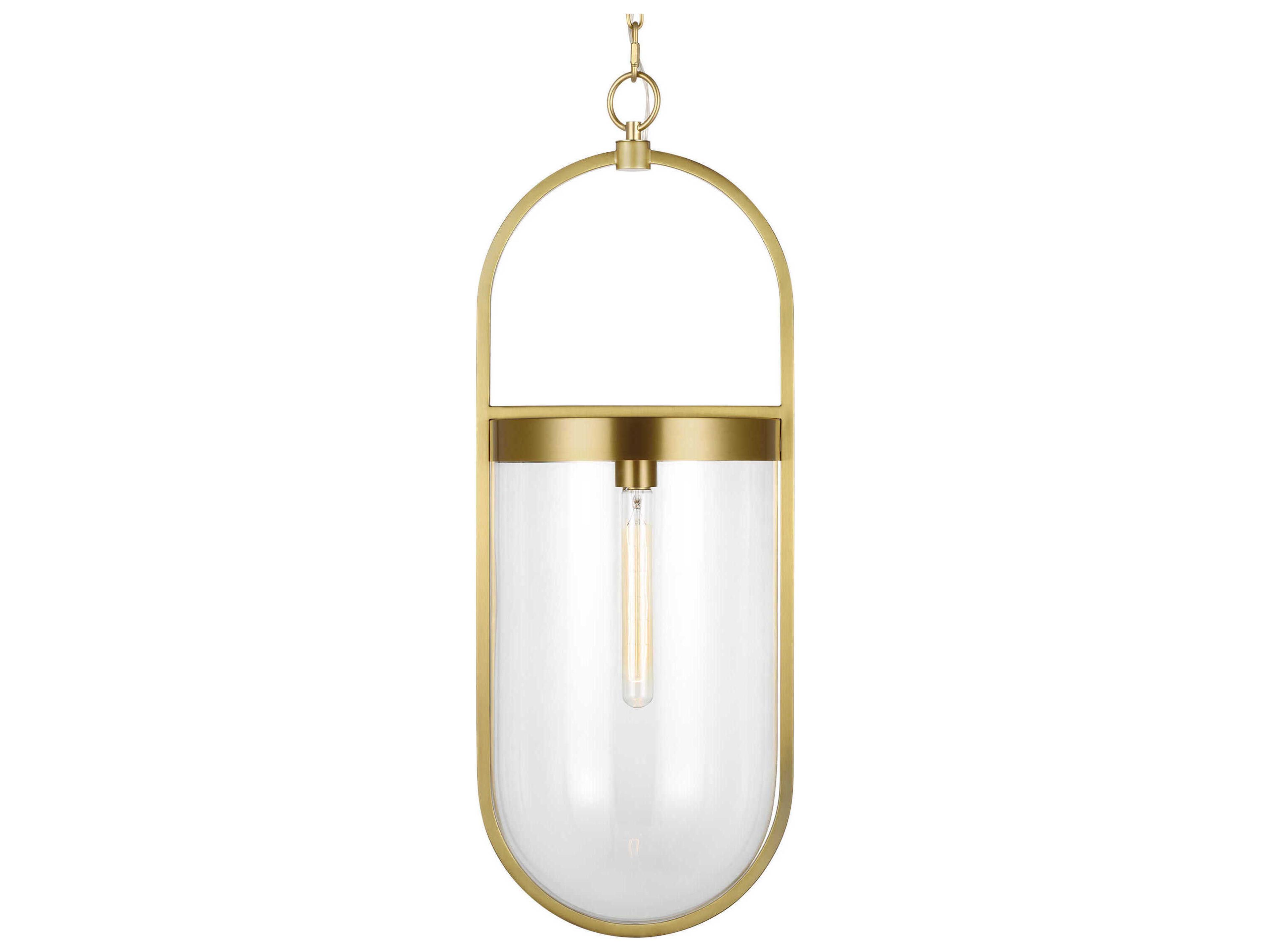 Visual Comfort Studio Blaine 1-Light Burnished Brass Mini Pendant
