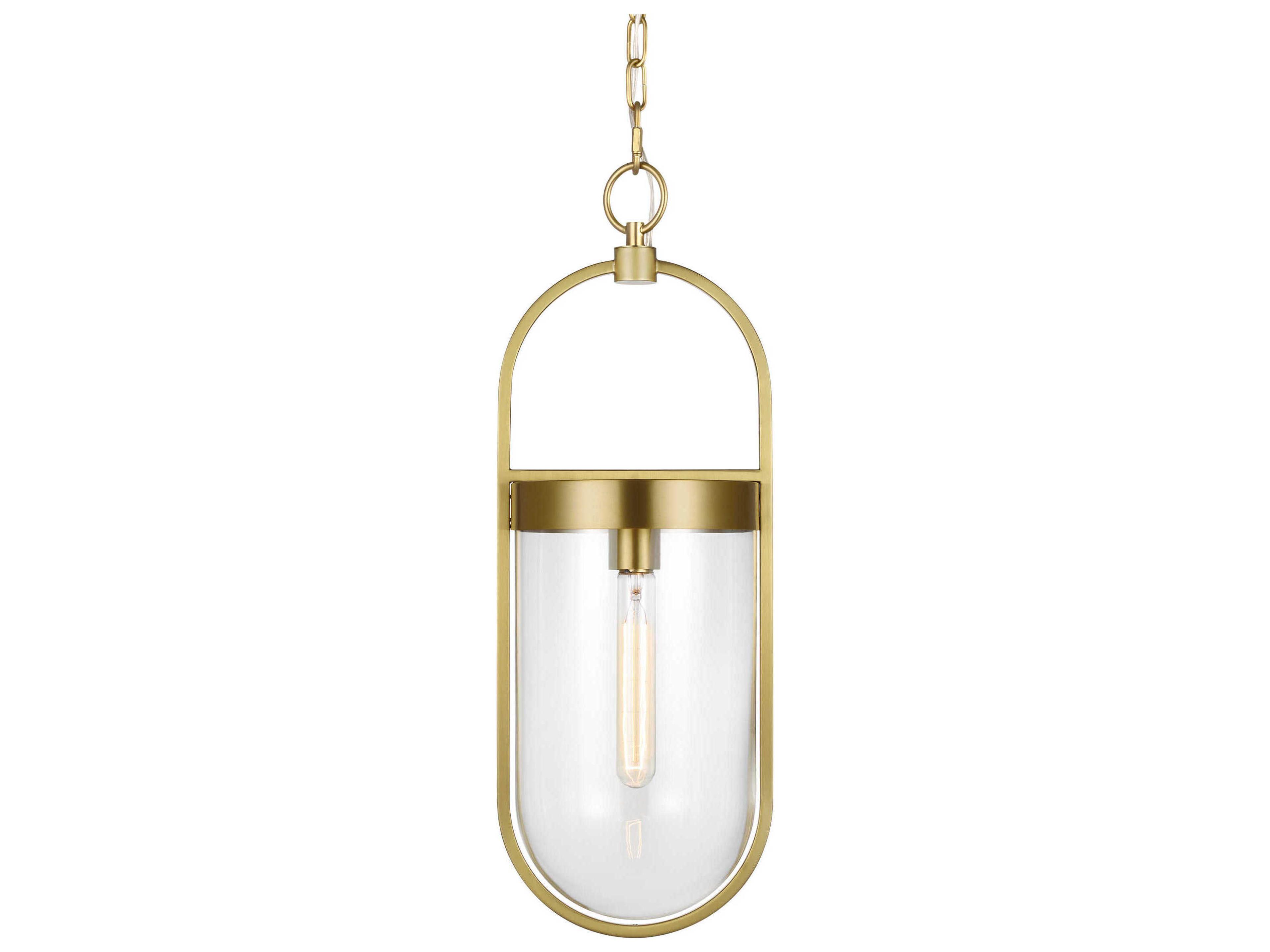 Visual Comfort Studio Blaine 1-Light Burnished Brass Mini Pendant