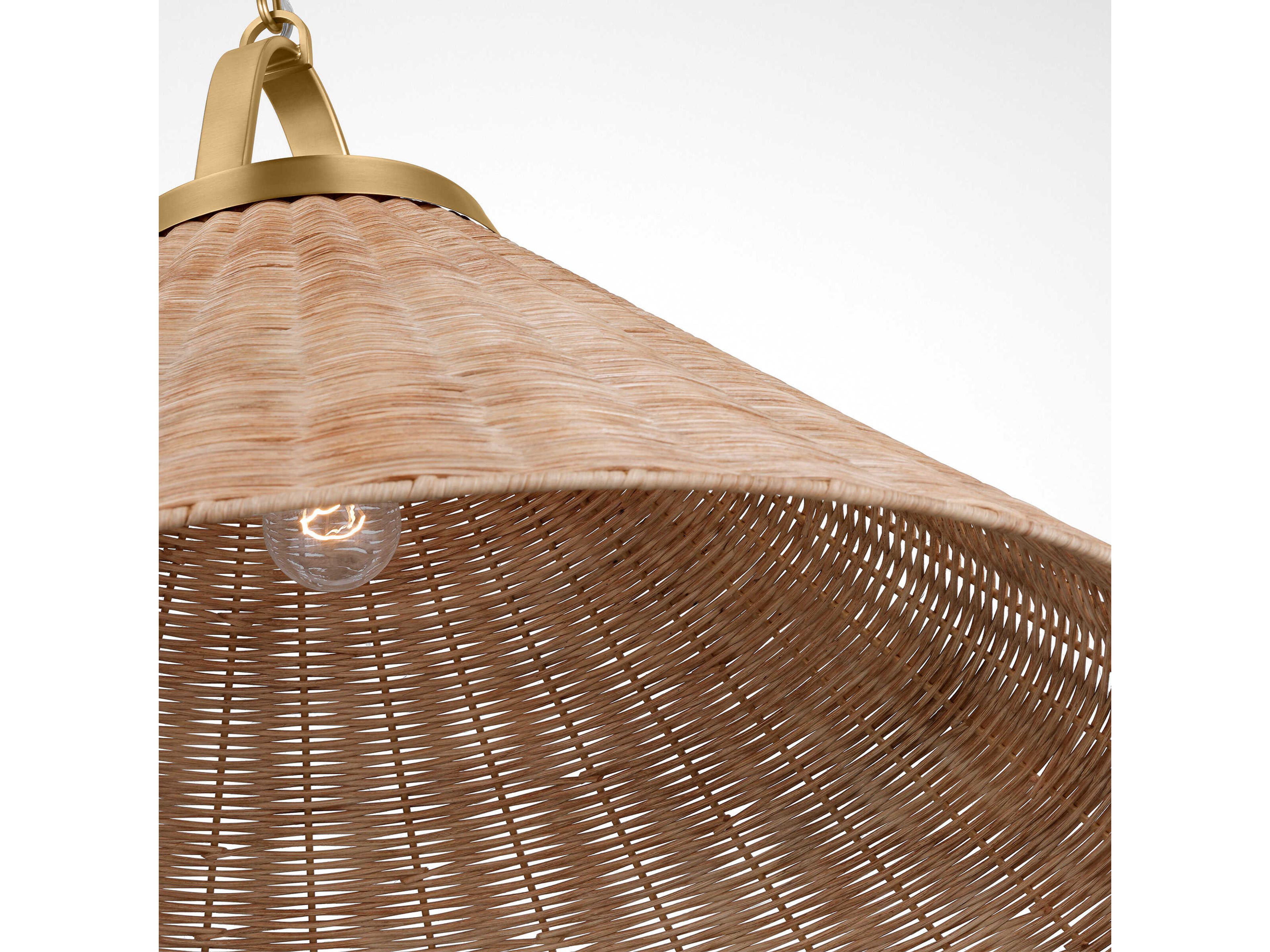 Visual Comfort Studio Whitby 1-Light Burnished Brass Pendant