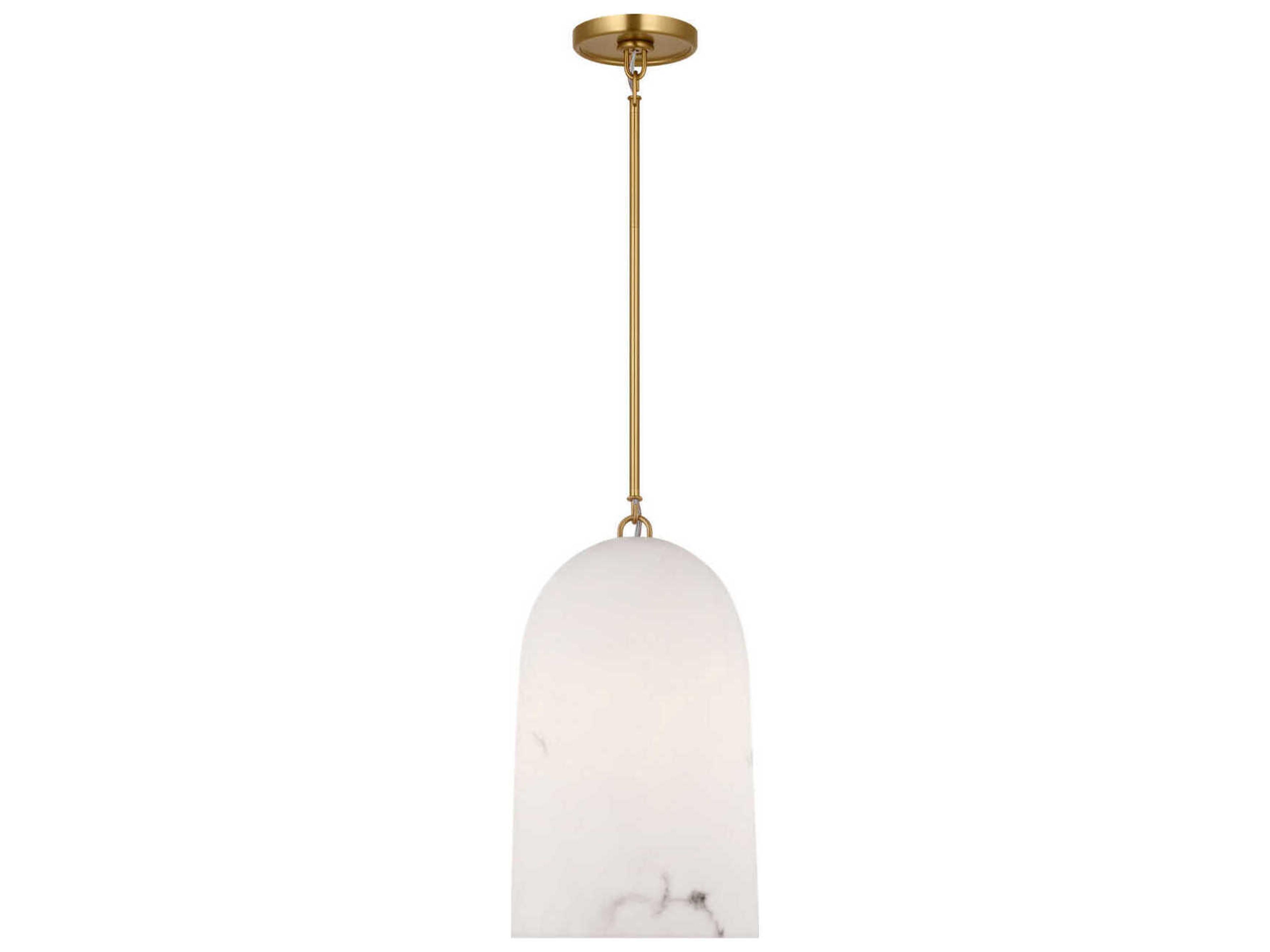 Savina 1-Light Burnished Brass Cylinder Mini Pendant