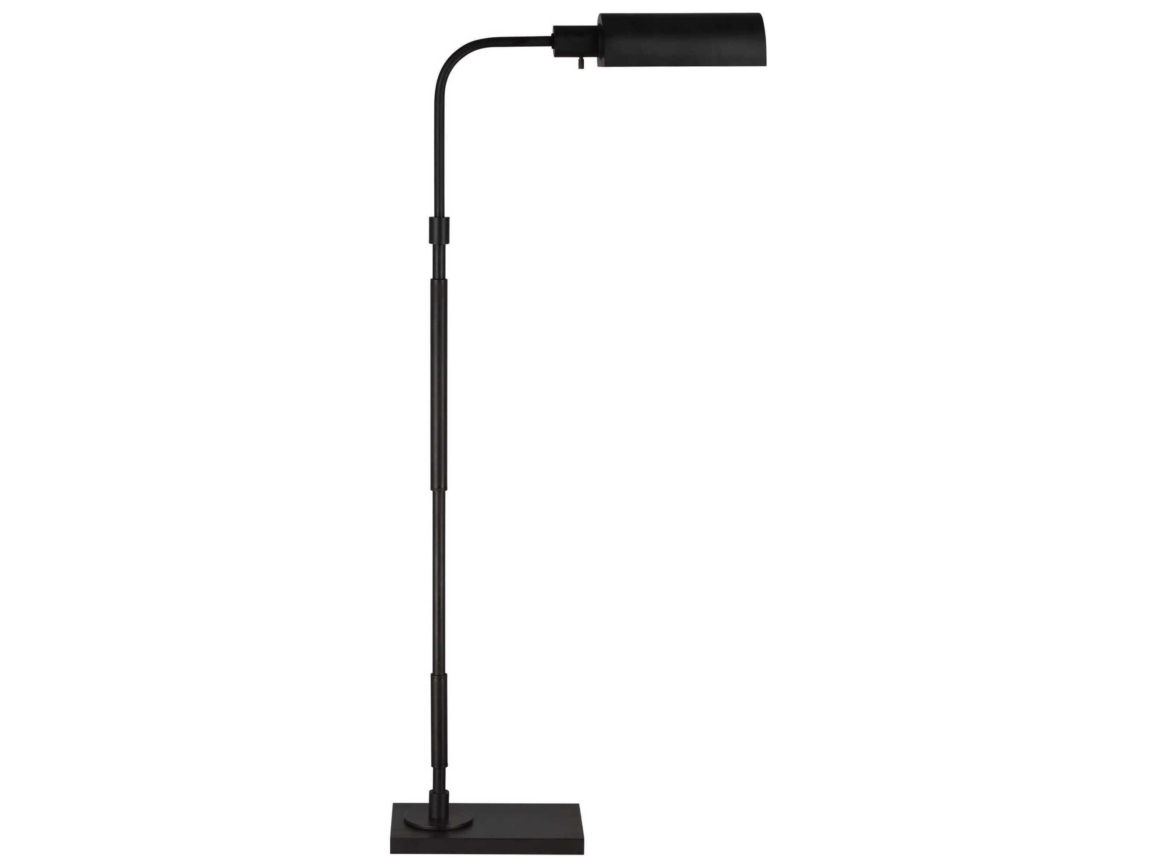 Visual Comfort Studio Kenyon Aged Iron Steel Black Floor Lamp