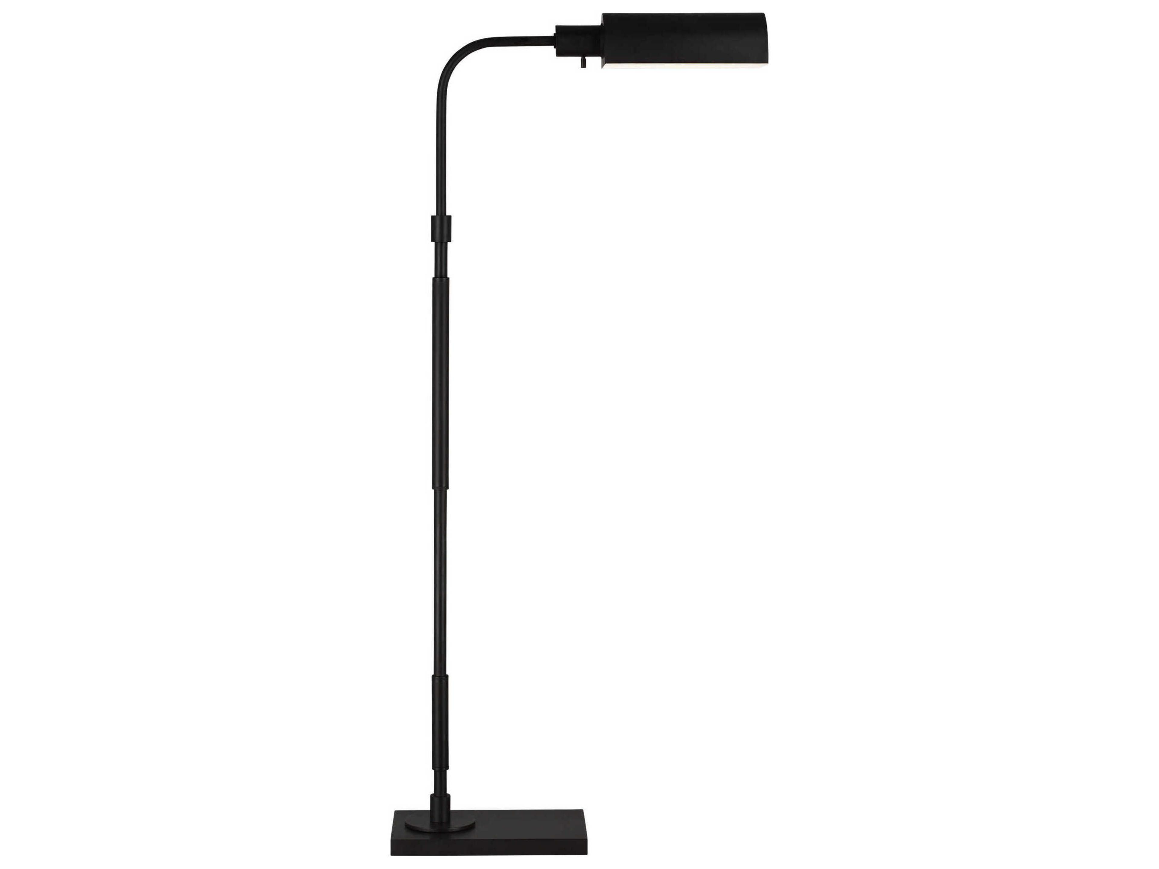 Visual Comfort Studio Kenyon Aged Iron Steel Black Floor Lamp