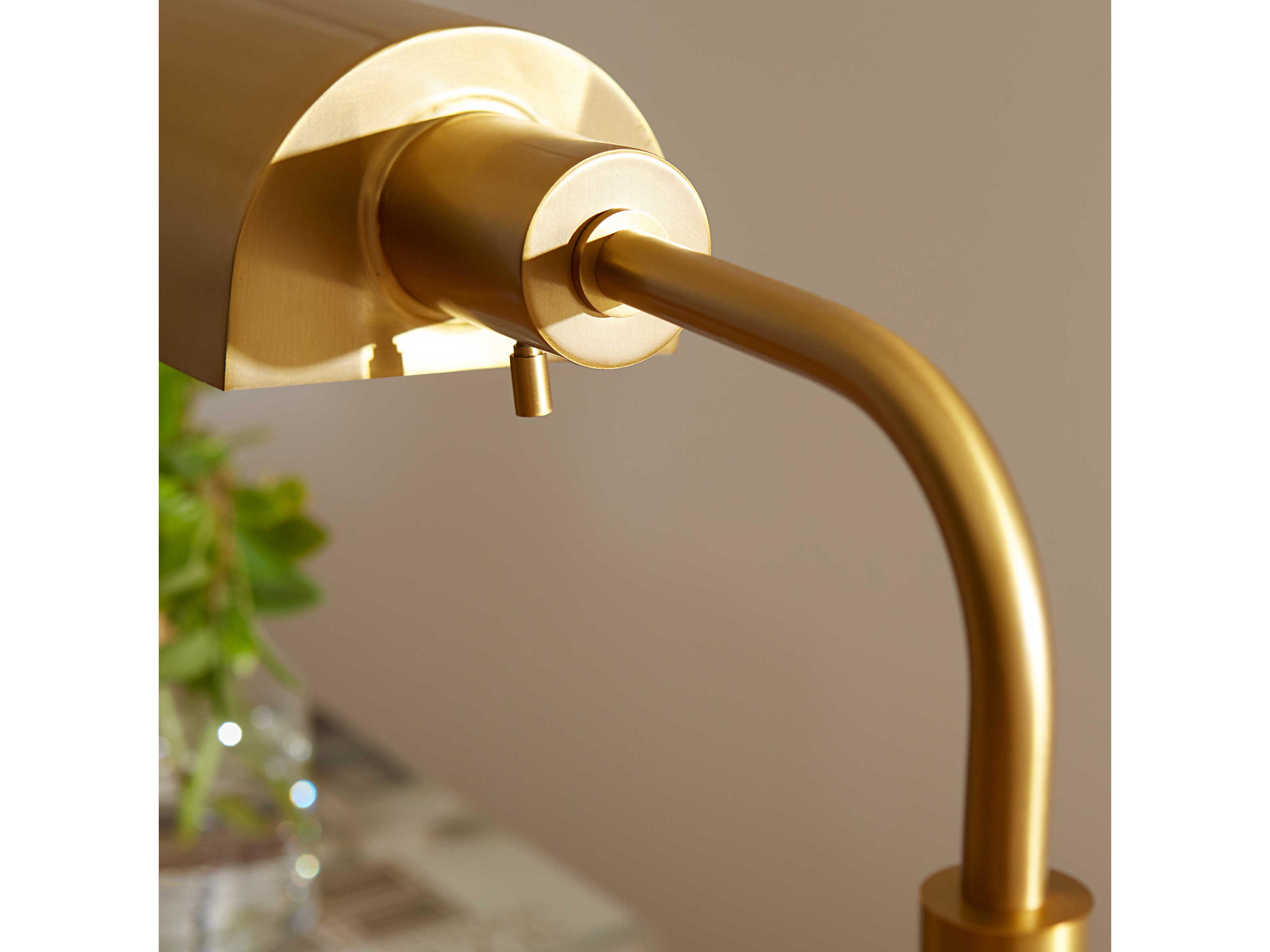 Visual Comfort Studio Kenyon Burnished Brass Steel Desk Lamp