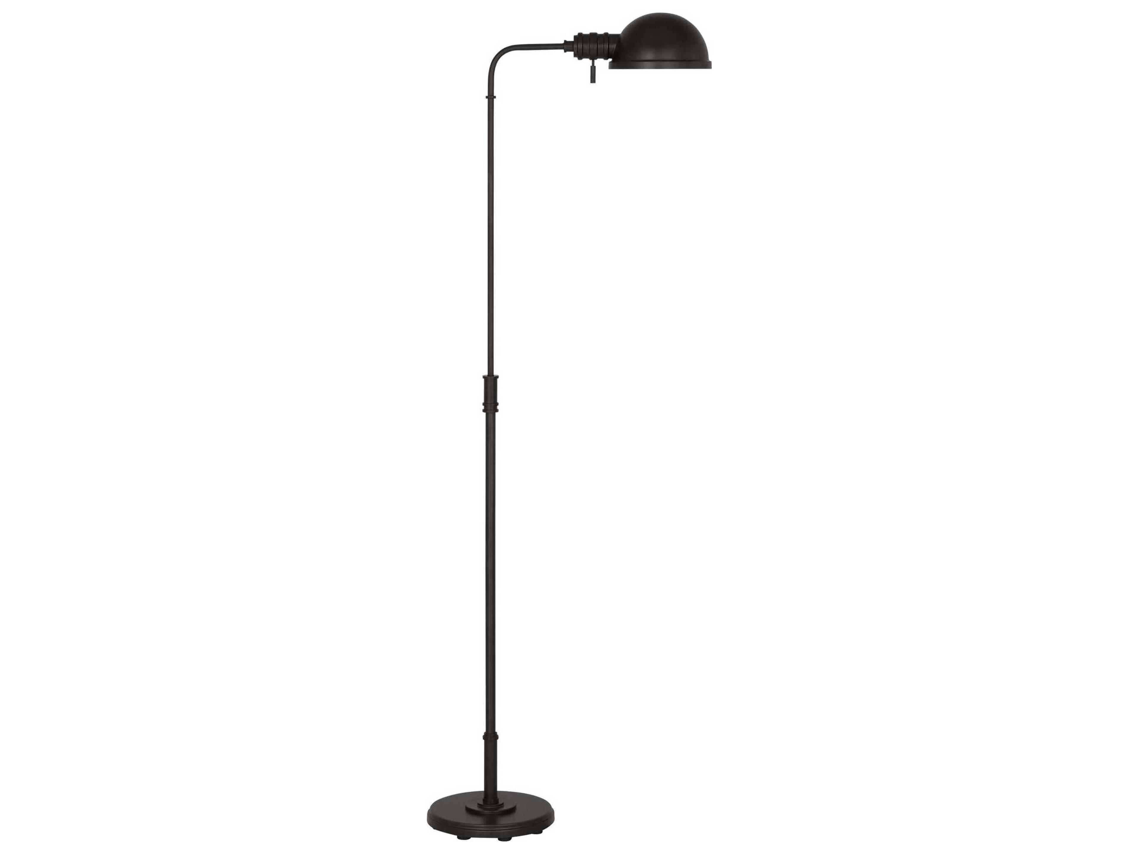 Visual Comfort Studio Belmont Aged Iron Steel Black Floor Lamp