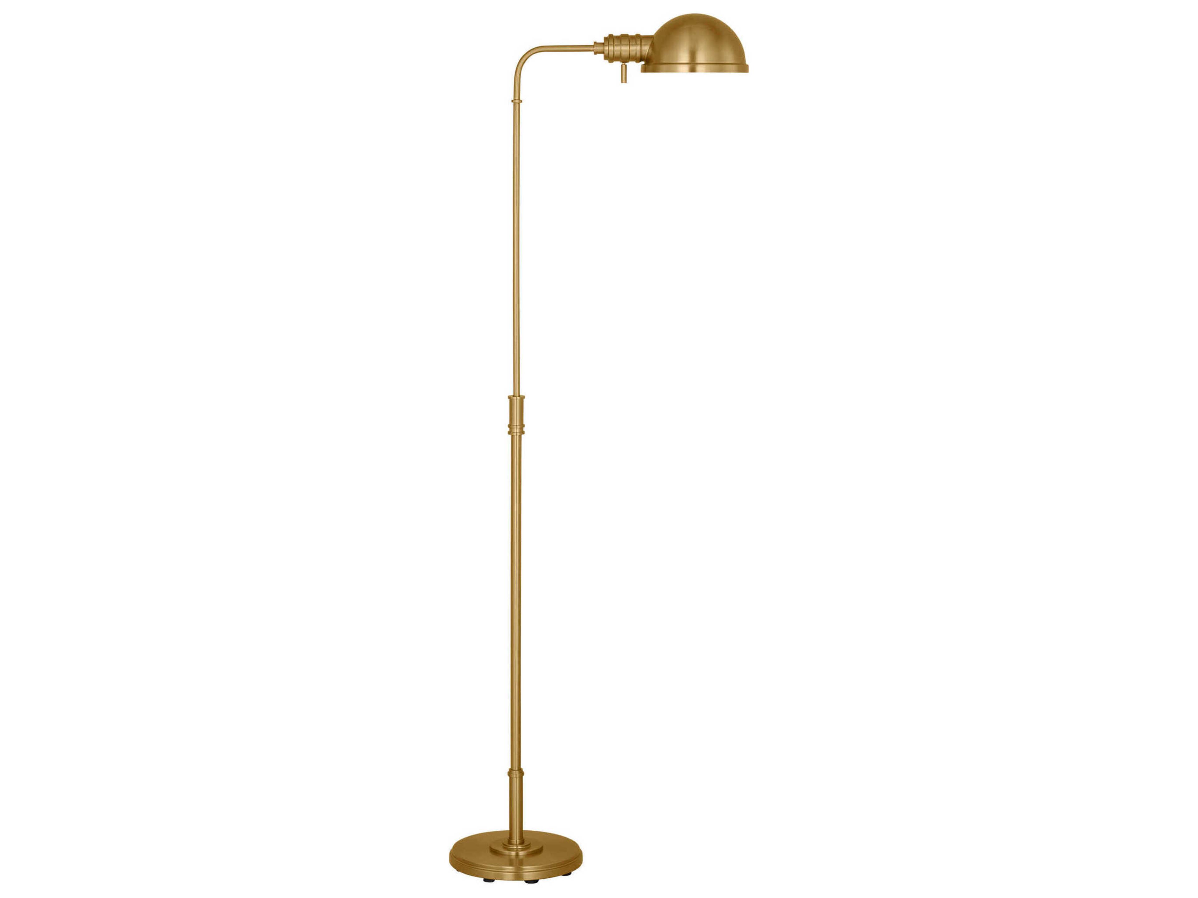 Visual Comfort Studio Belmont Burnished Brass Steel Floor Lamp
