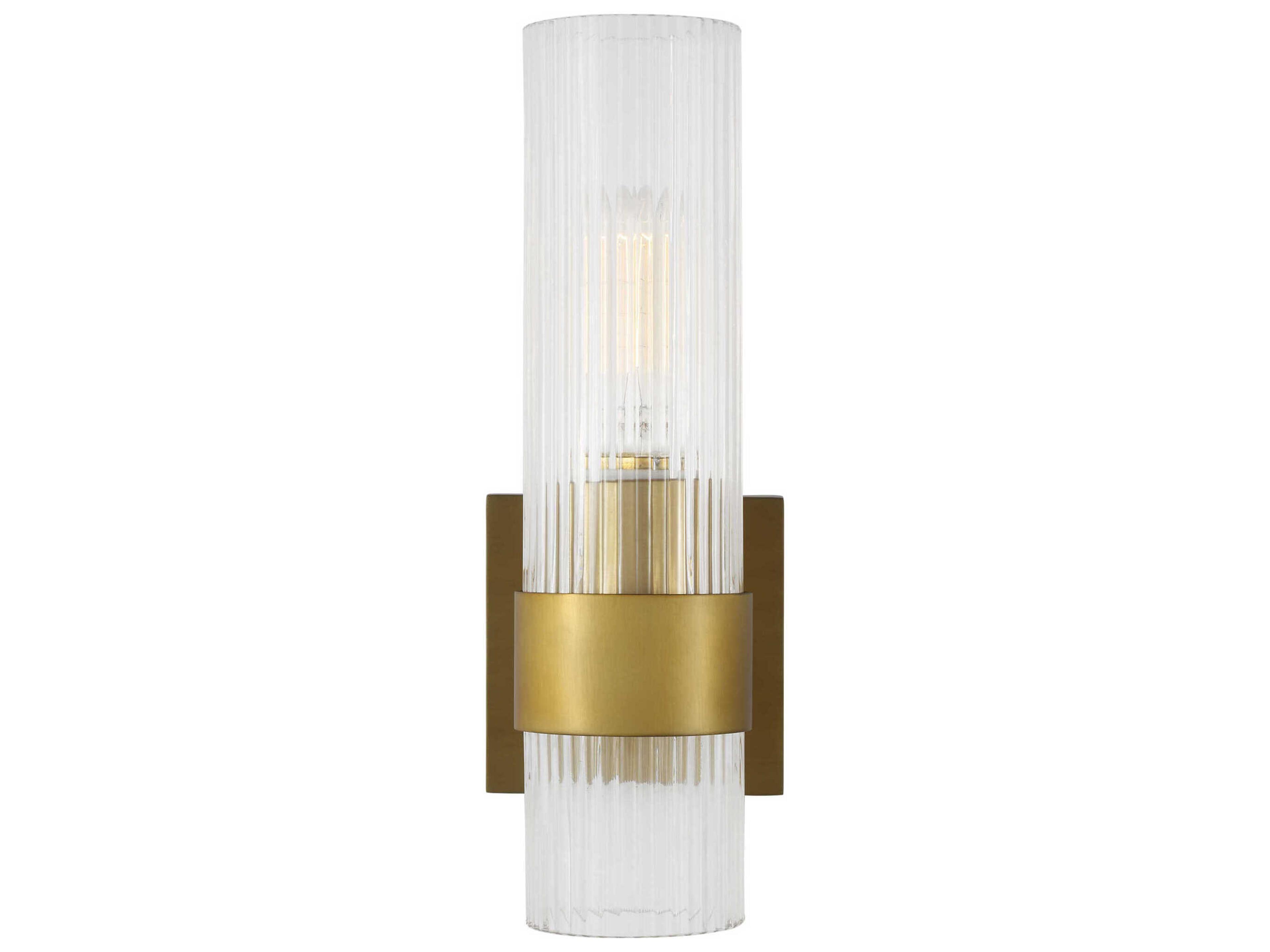 Visual Comfort Studio Geneva 1-Light Burnished Brass Wall Sconce