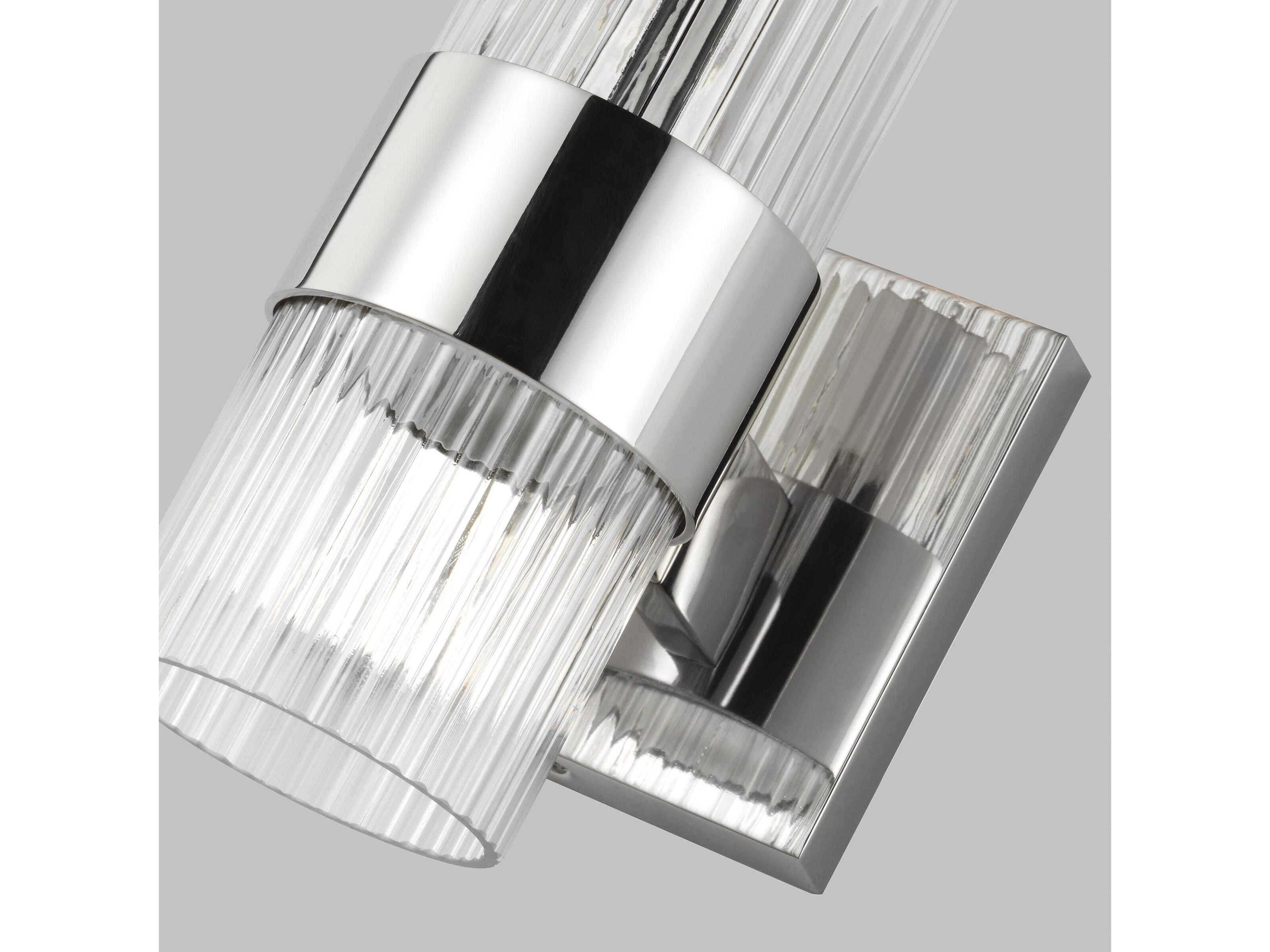 Visual Comfort Studio Geneva 1-Light Polished Nickel Wall Sconce