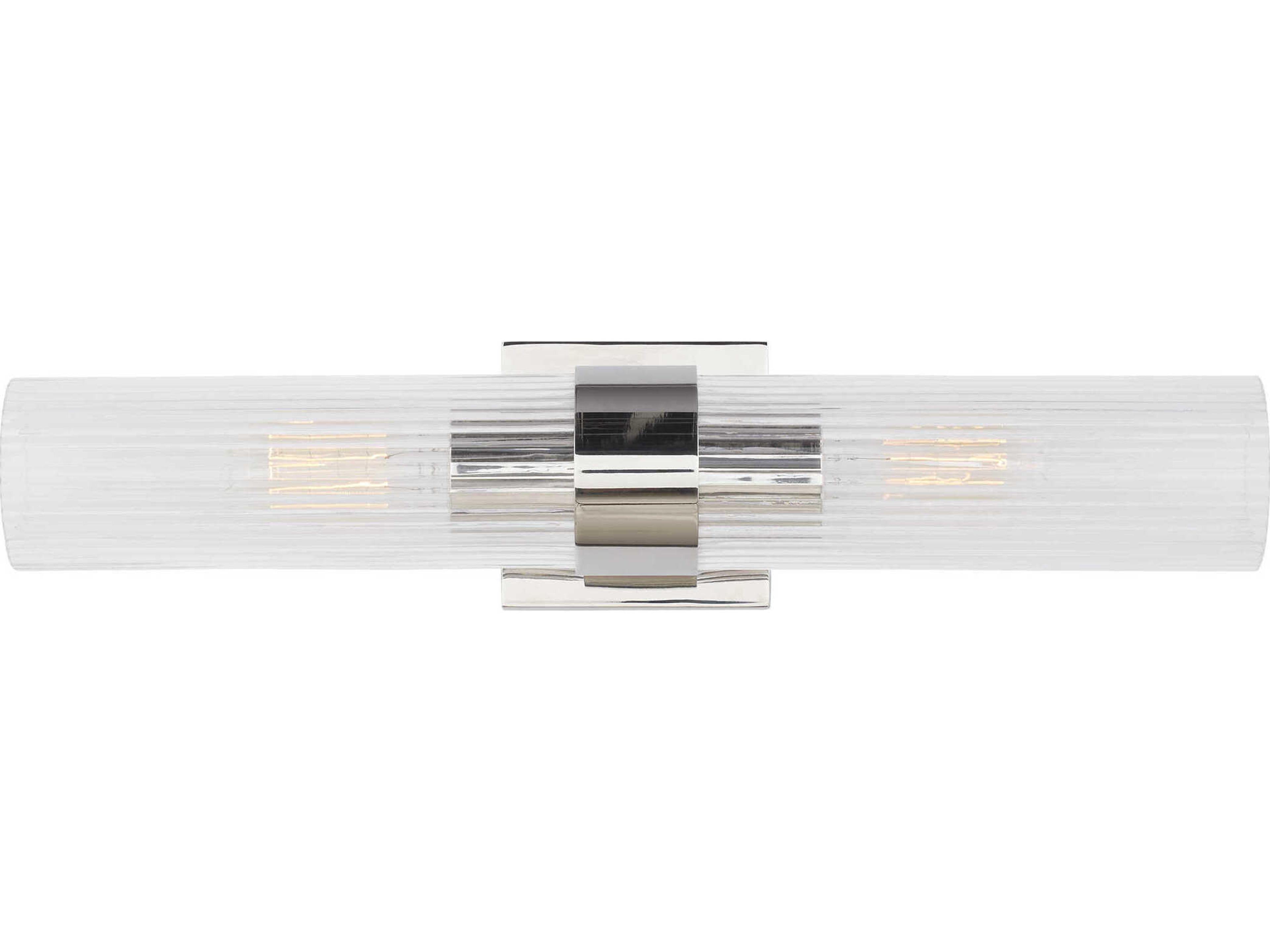 Visual Comfort Studio Geneva 2-Light Polished Nickel Vanity Light