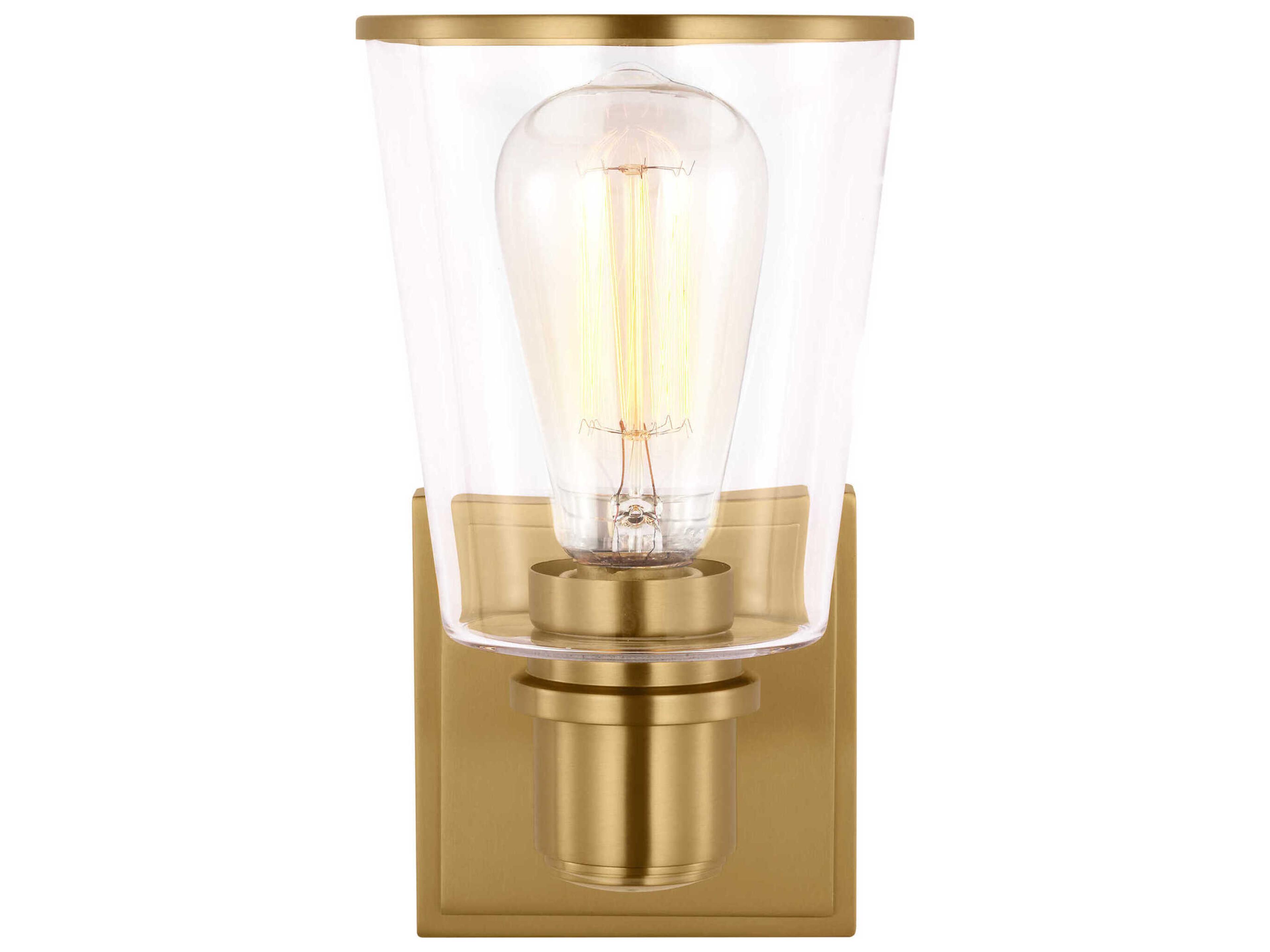 Visual Comfort Studio Alessa 1-Light Burnished Brass Wall Sconce