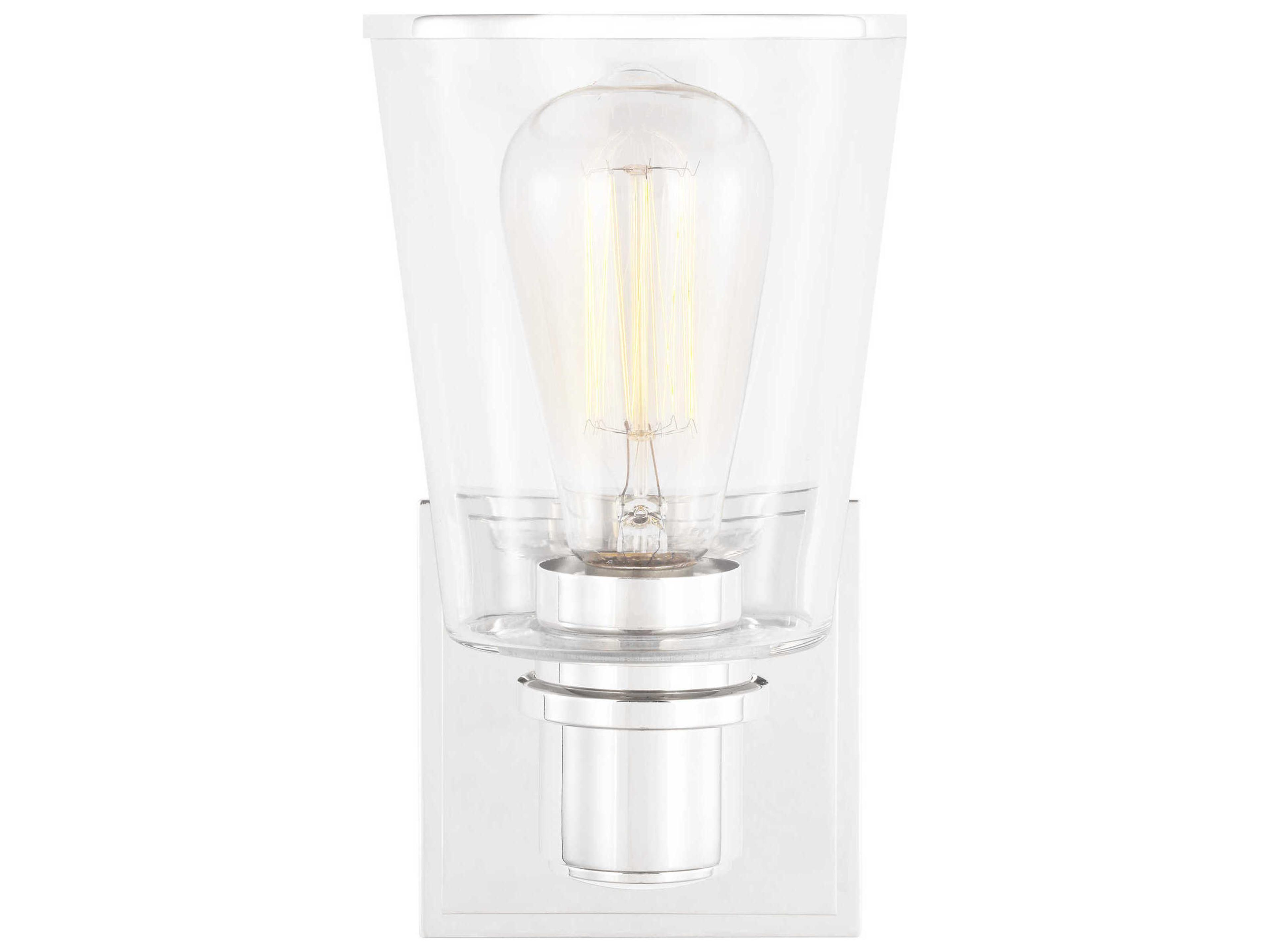 Visual Comfort Studio Alessa 1-Light Polished Nickel Wall Sconce