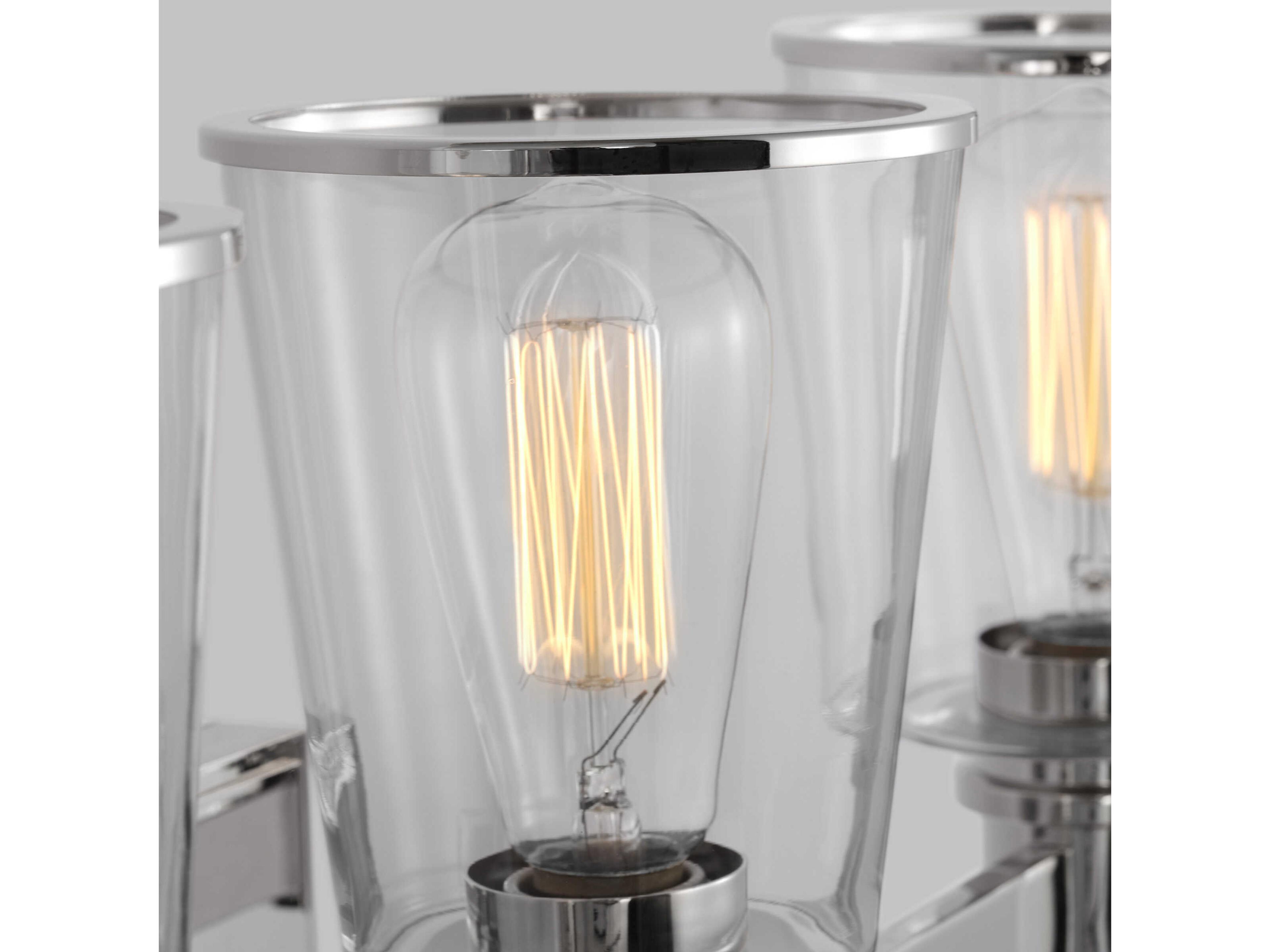 Visual Comfort Studio Alessa 3-Light Polished Nickel Vanity Light