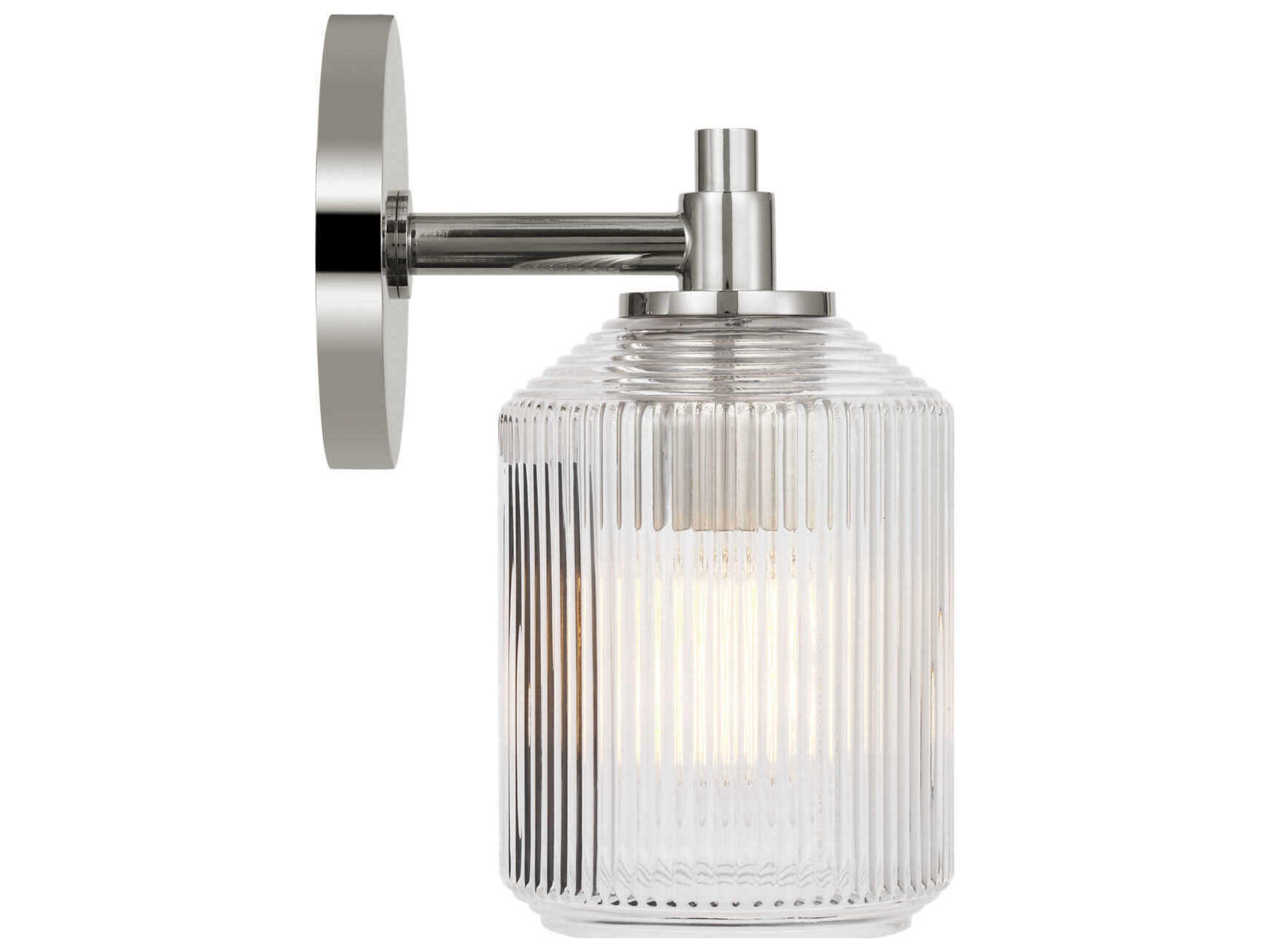 Visual Comfort Studio Barstow 1-Light Polished Nickel Wall Sconce