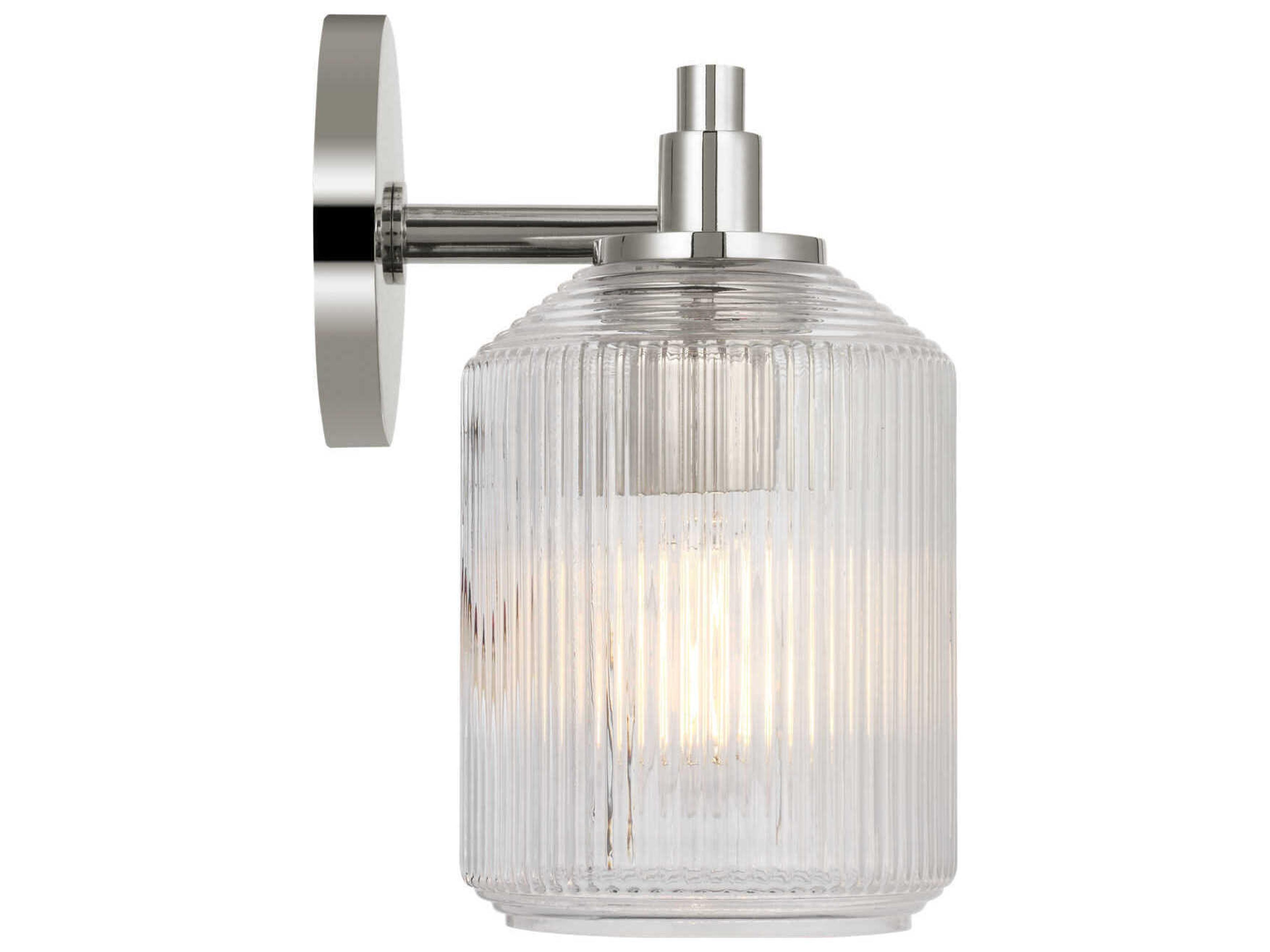 Visual Comfort Studio Barstow 2-Light Polished Nickel Vanity Light