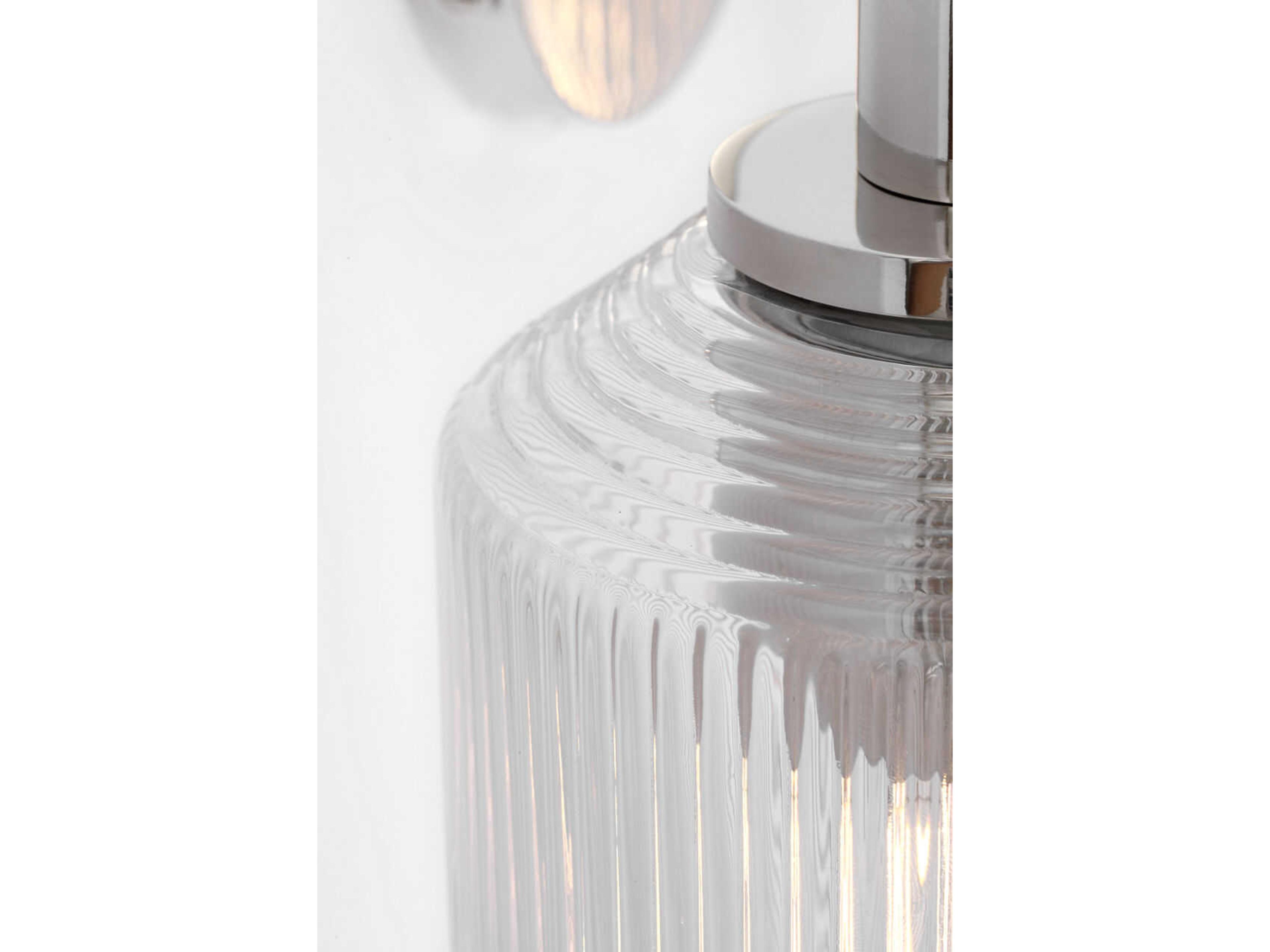 Visual Comfort Studio Barstow 2-Light Polished Nickel Vanity Light