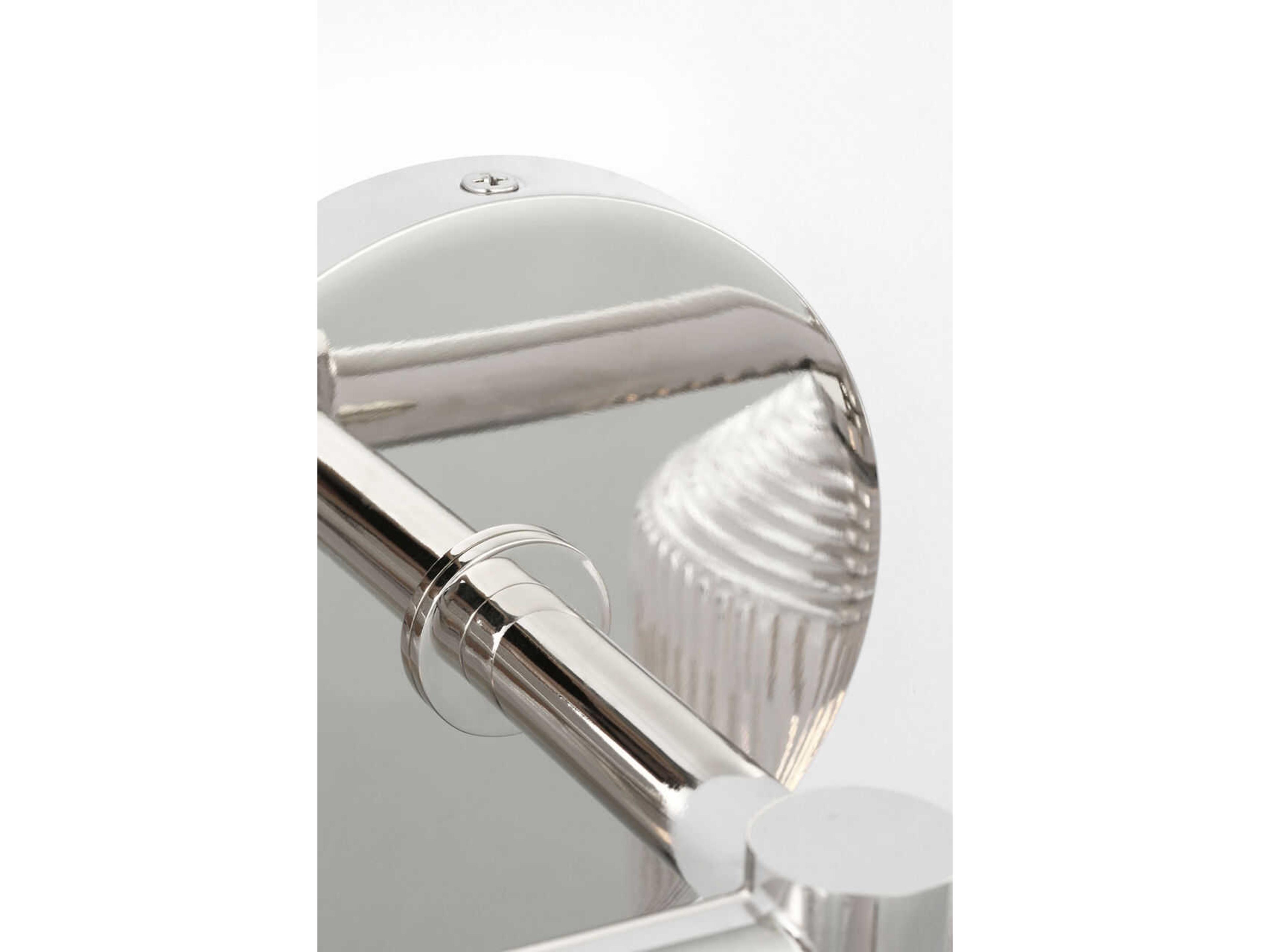 Visual Comfort Studio Barstow 2-Light Polished Nickel Vanity Light