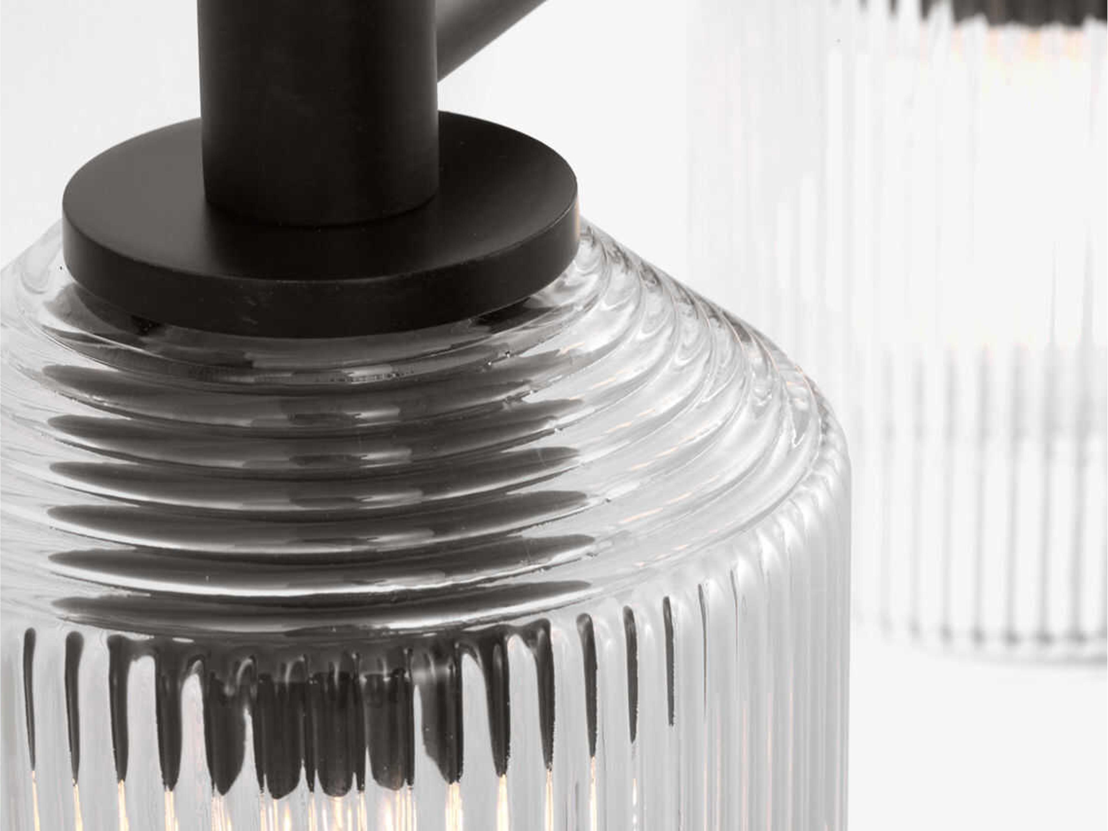 Visual Comfort Studio Barstow 3-Light Aged Iron Black Vanity Light