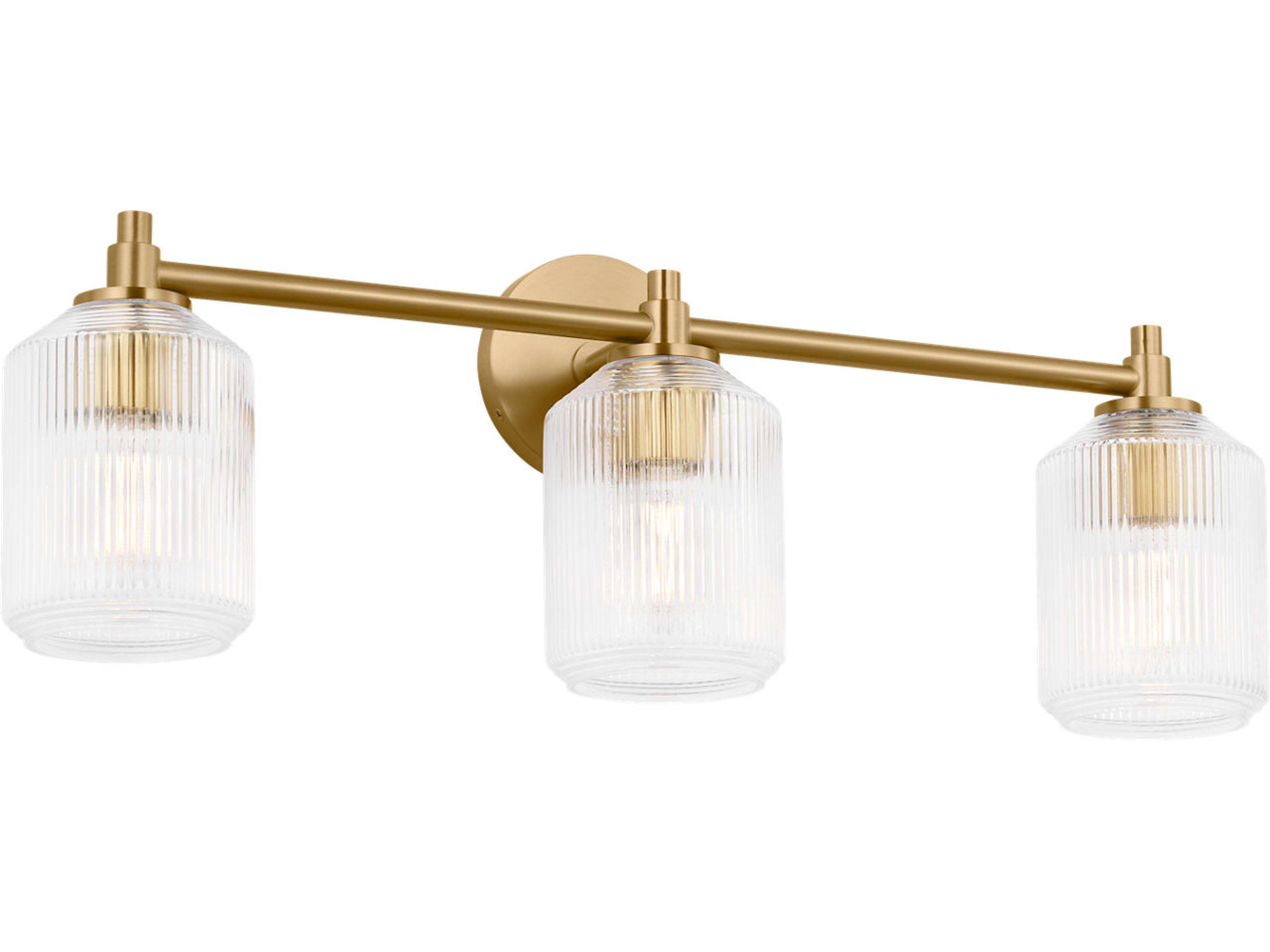 Barstow 3-Light Burnished Brass Vanity Light