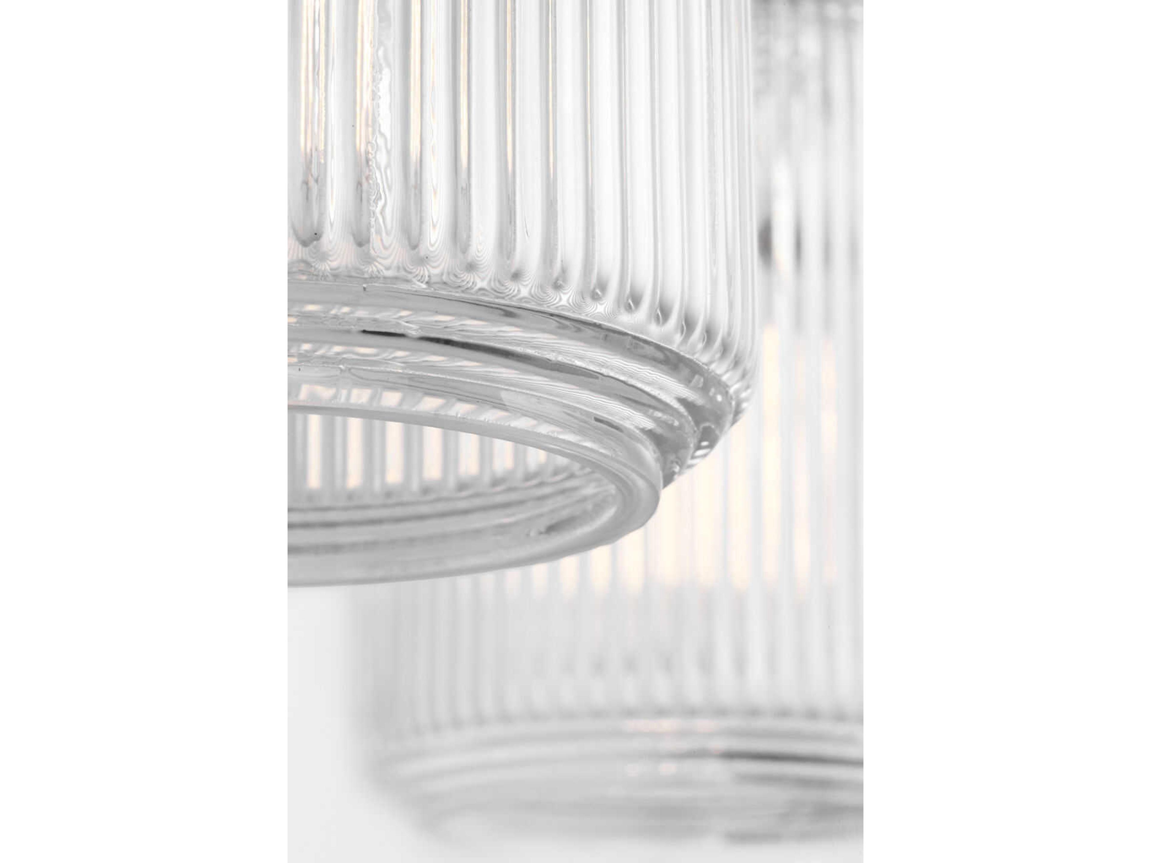 Visual Comfort Studio Barstow 3-Light Polished Nickel Vanity Light