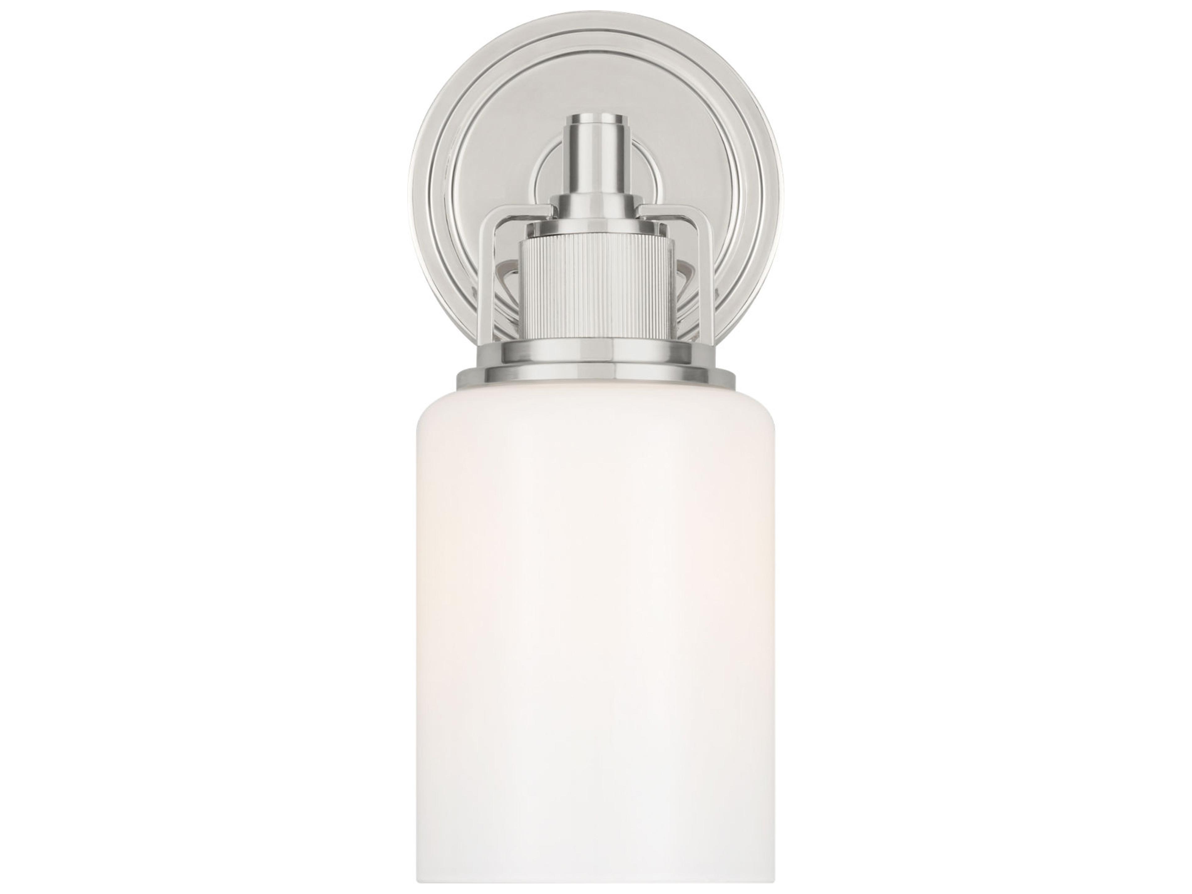 Visual Comfort Studio Ashford 1-Light Polished Nickel Wall Sconce