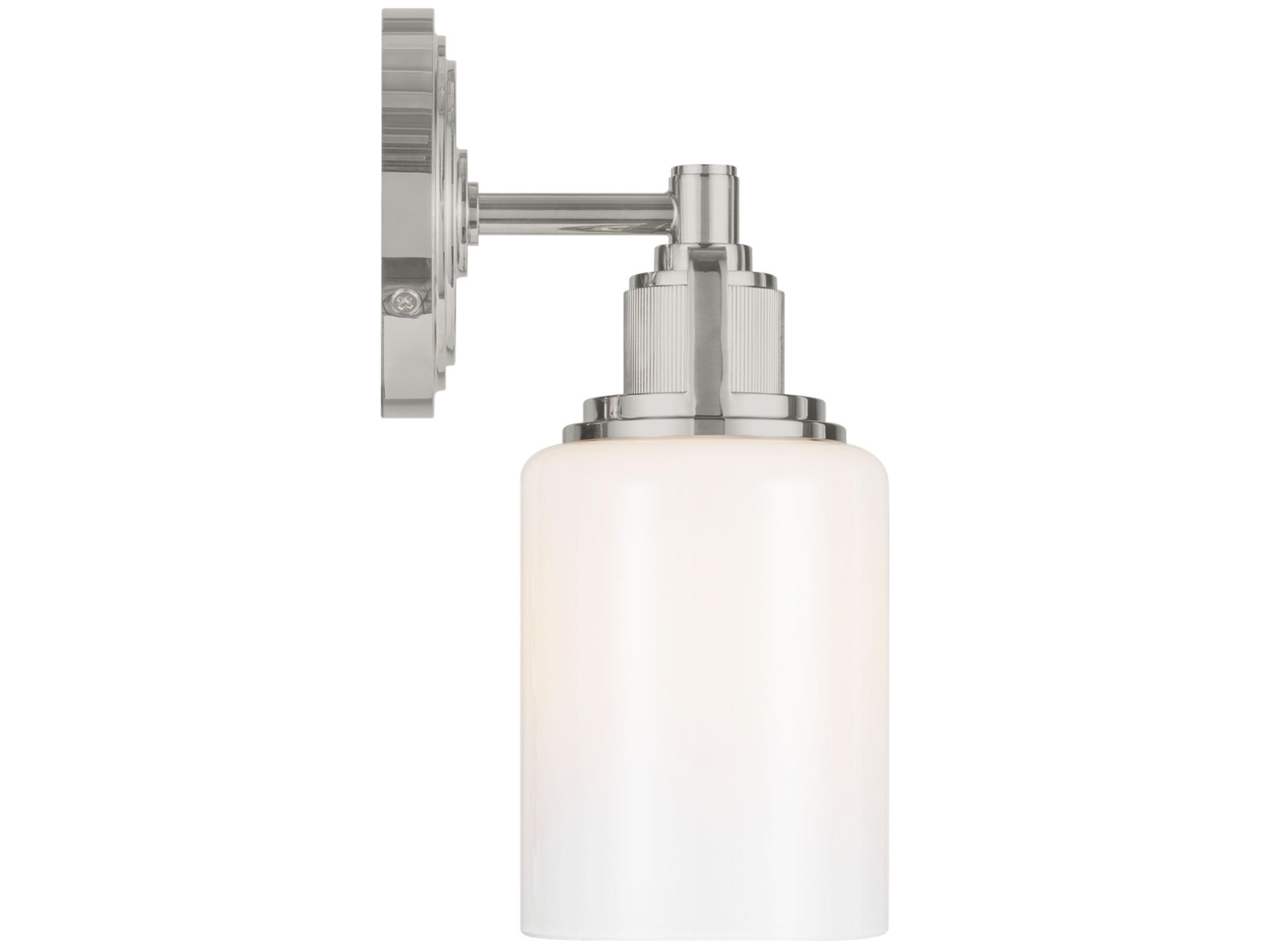 Visual Comfort Studio Ashford 1-Light Polished Nickel Wall Sconce