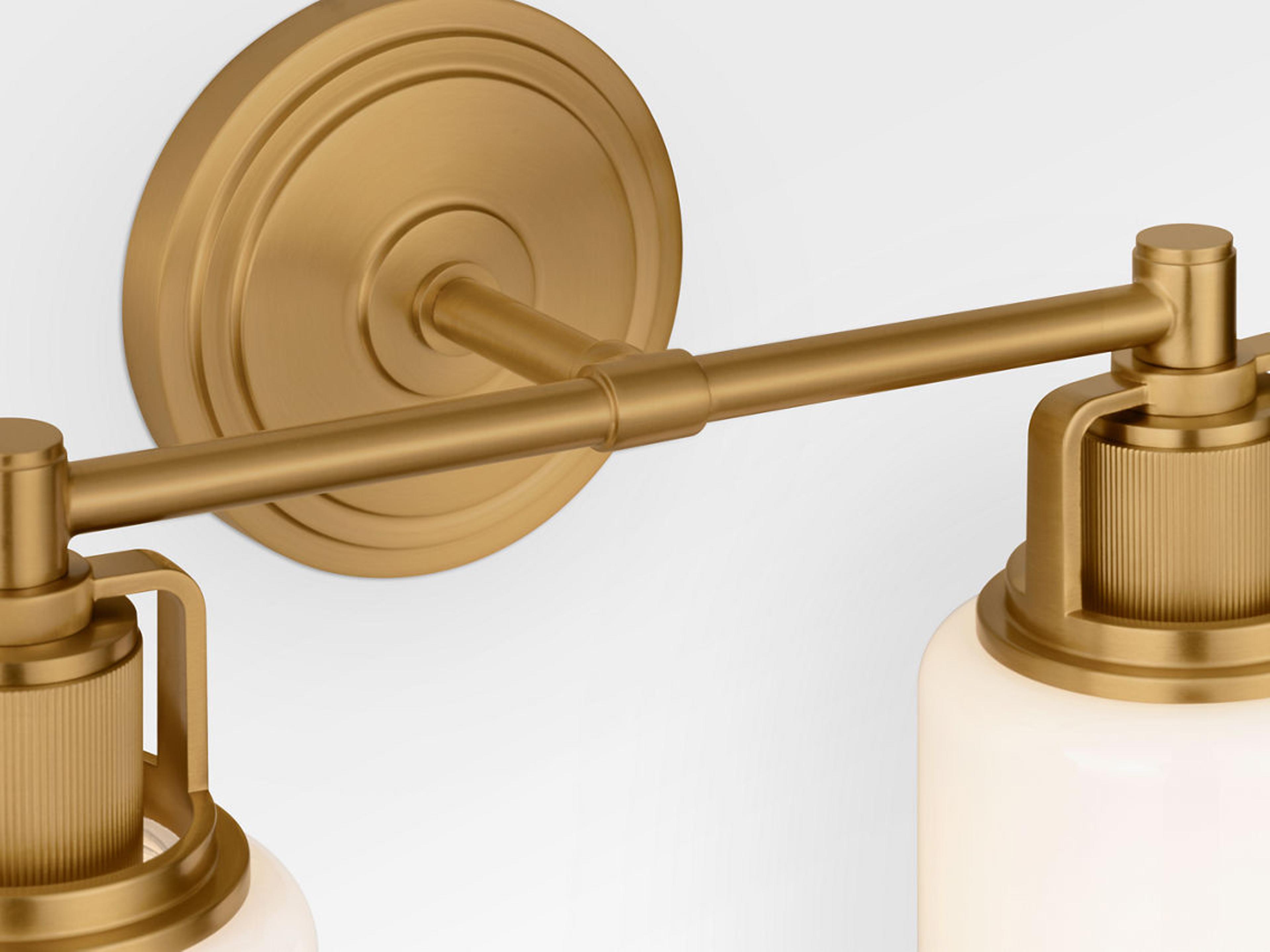 Visual Comfort Studio Ashford 2-Light Burnished Brass Vanity Light