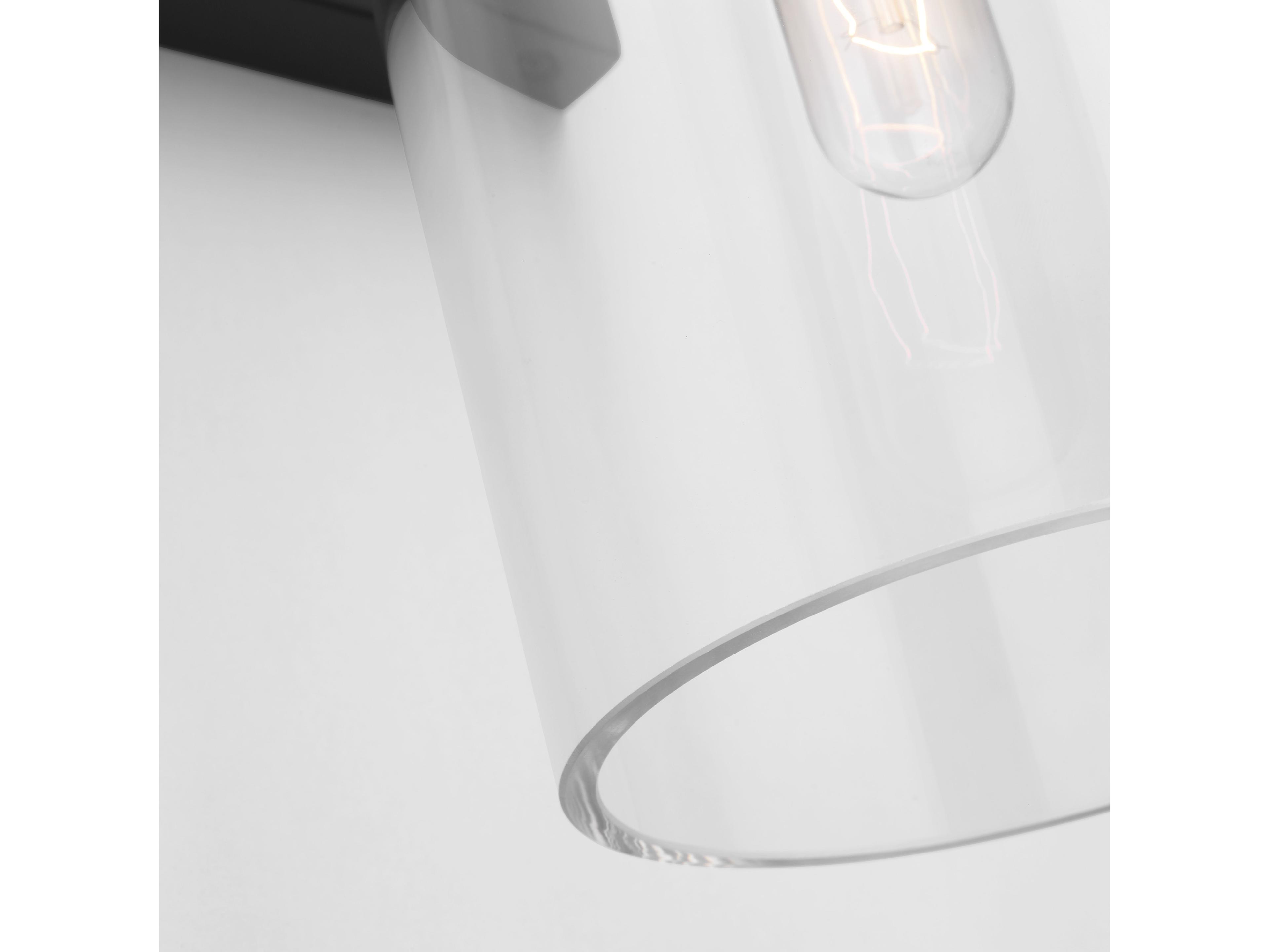 Visual Comfort Studio Garrett 1-Light Aged Iron Black Wall Sconce