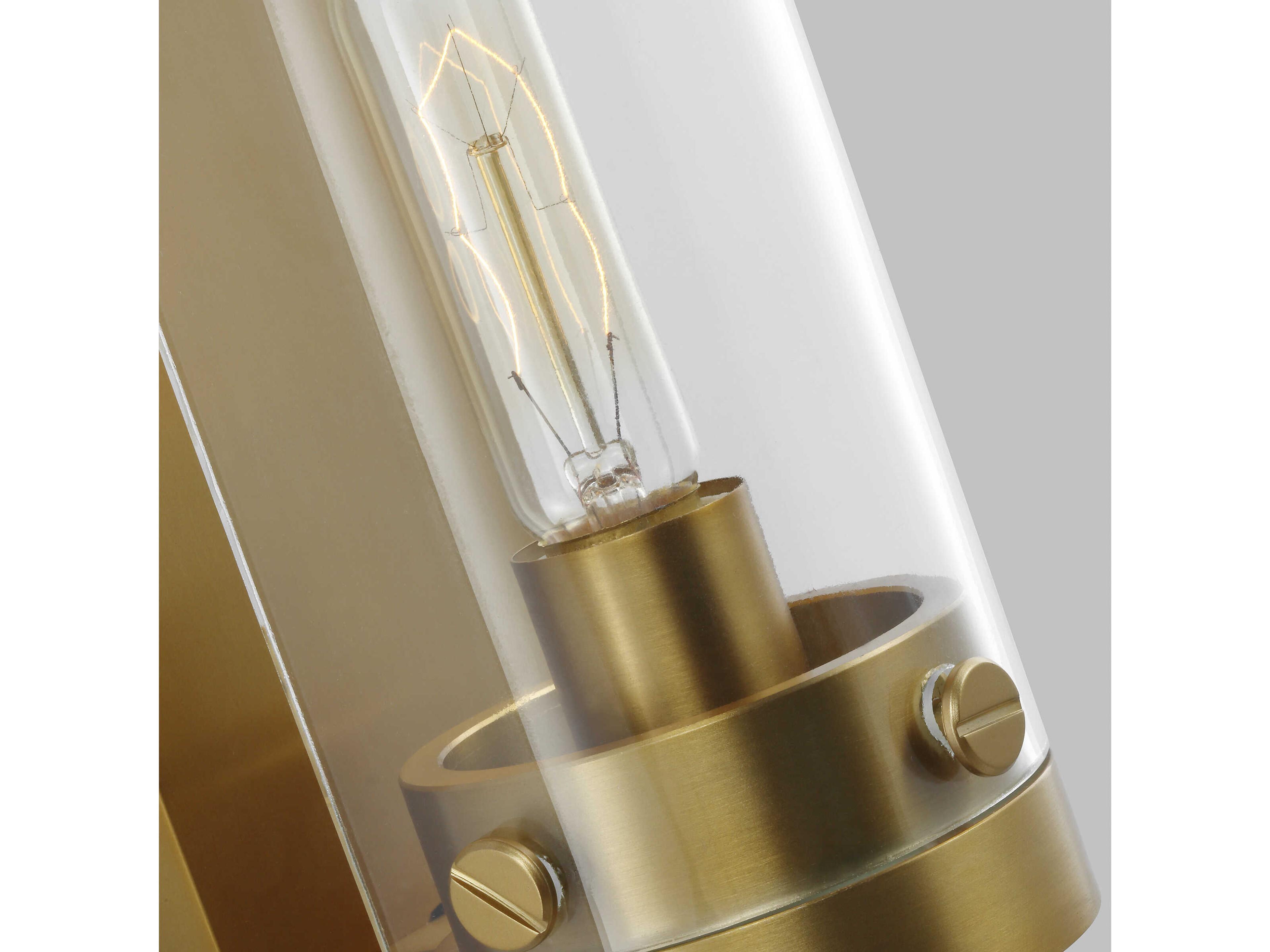 Visual Comfort Studio Garrett 2-Light Burnished Brass Wall Sconce