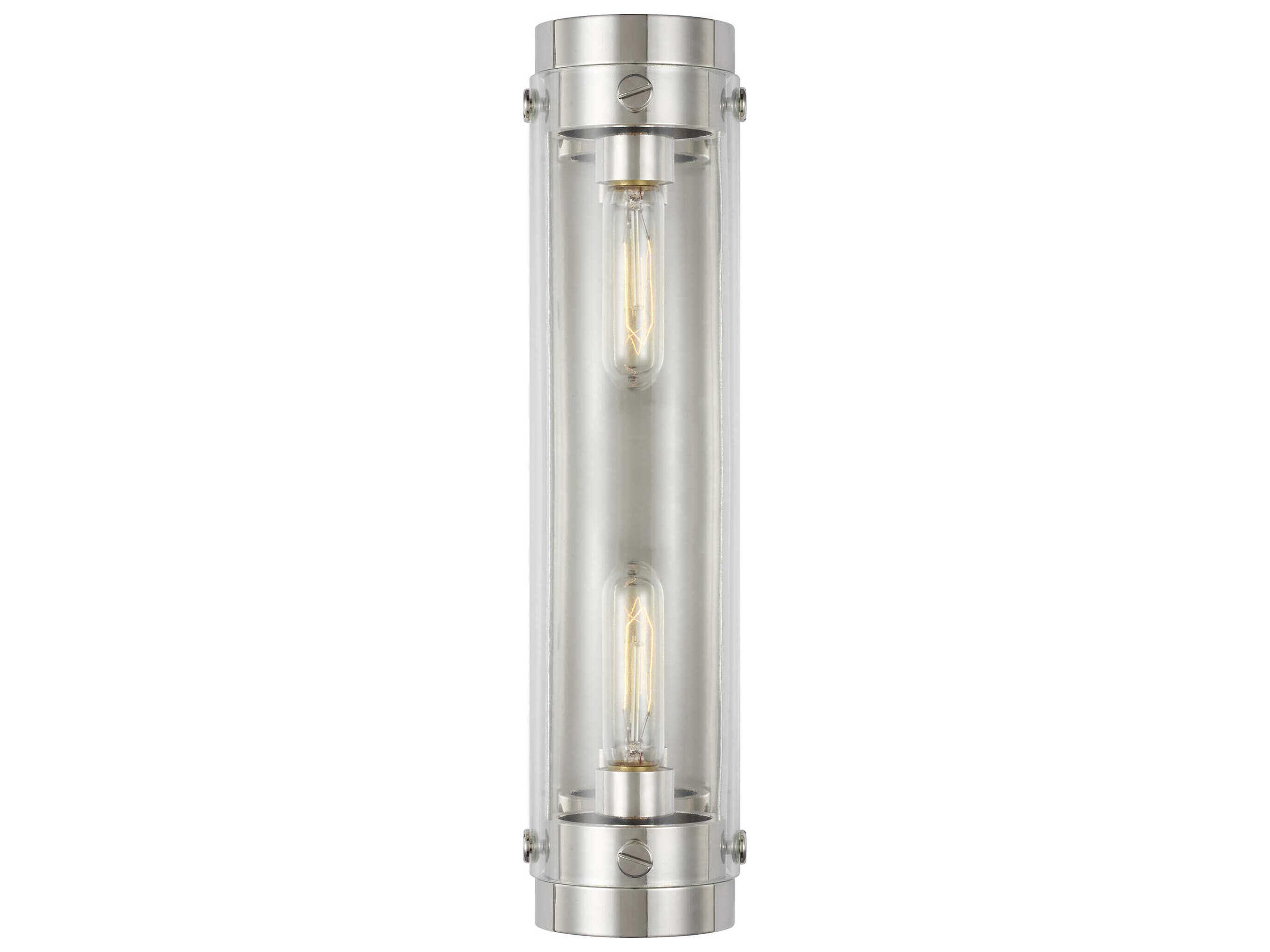 Visual Comfort Studio Garrett 2-Light Polished Nickel Wall Sconce