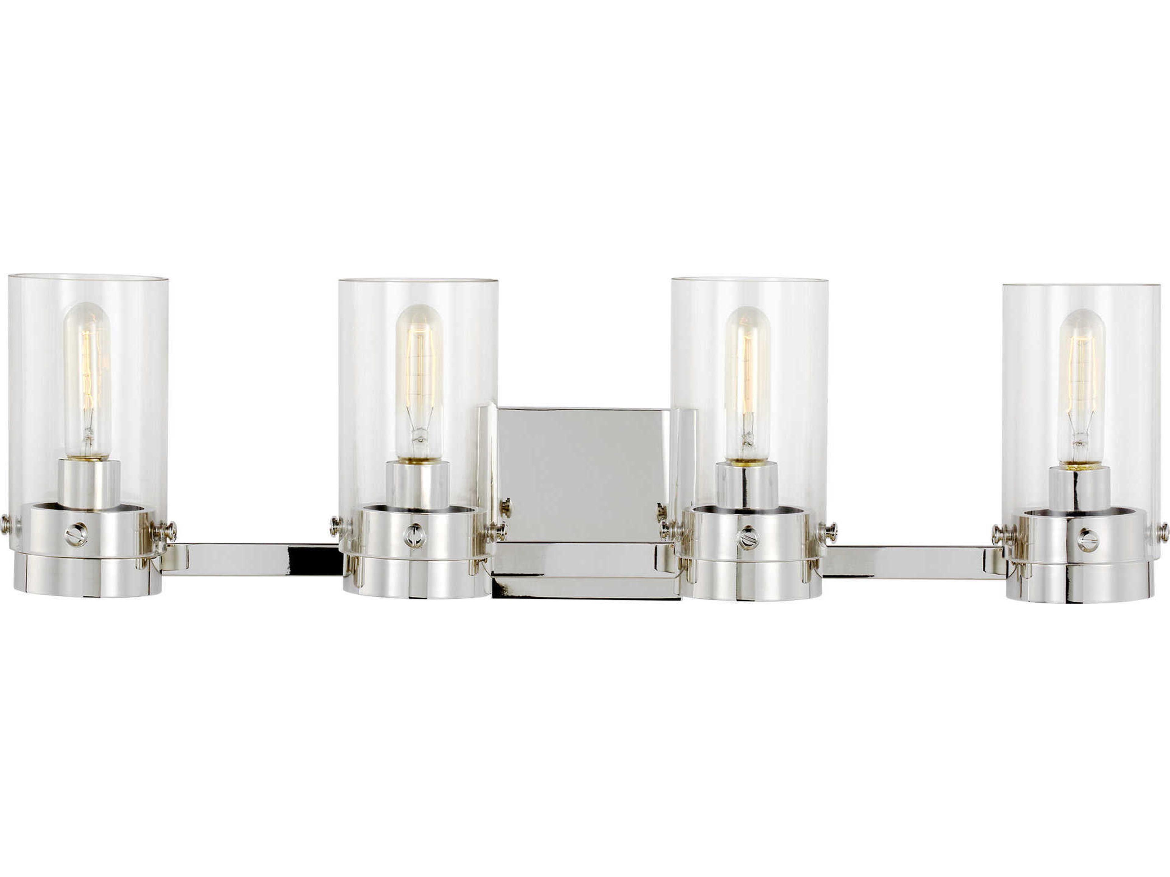 Visual Comfort Studio Garrett 4-Light Polished Nickel Vanity Light