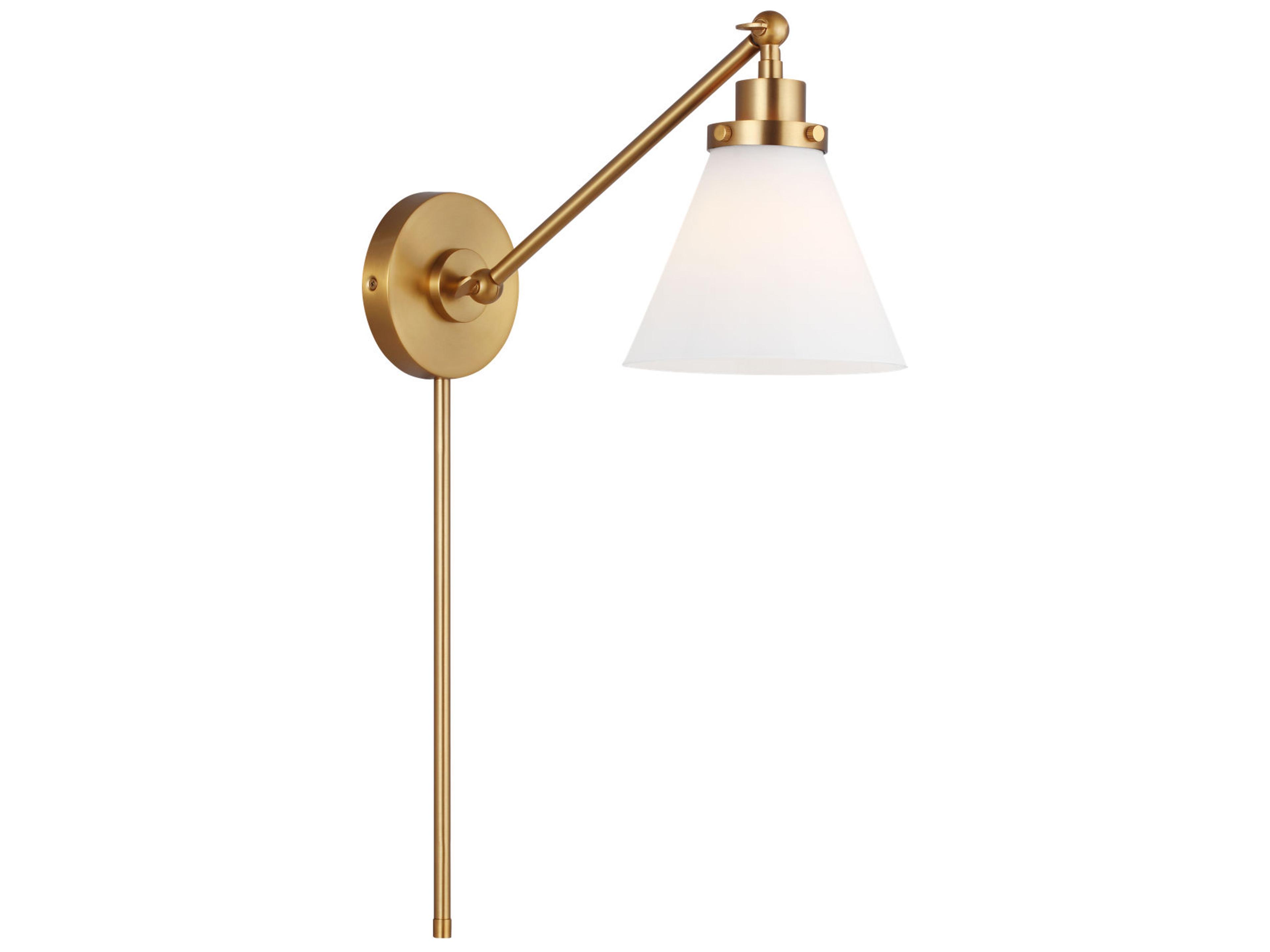 Wellfleet 1-Light Burnished Brass Swing Wall Sconce
