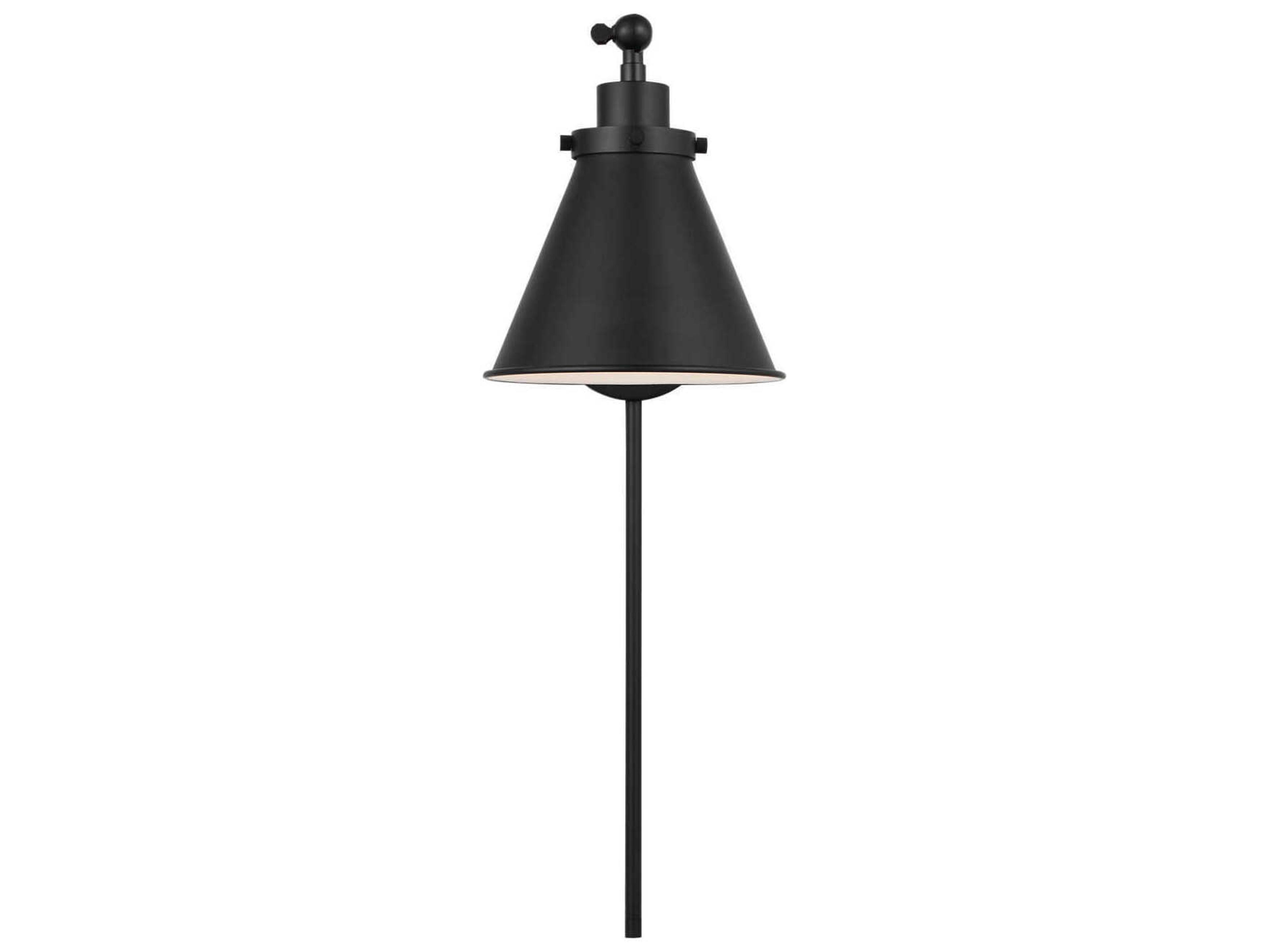 Visual Comfort Studio Wellfleet 1-Light Midnight Black Swing Wall Sconce