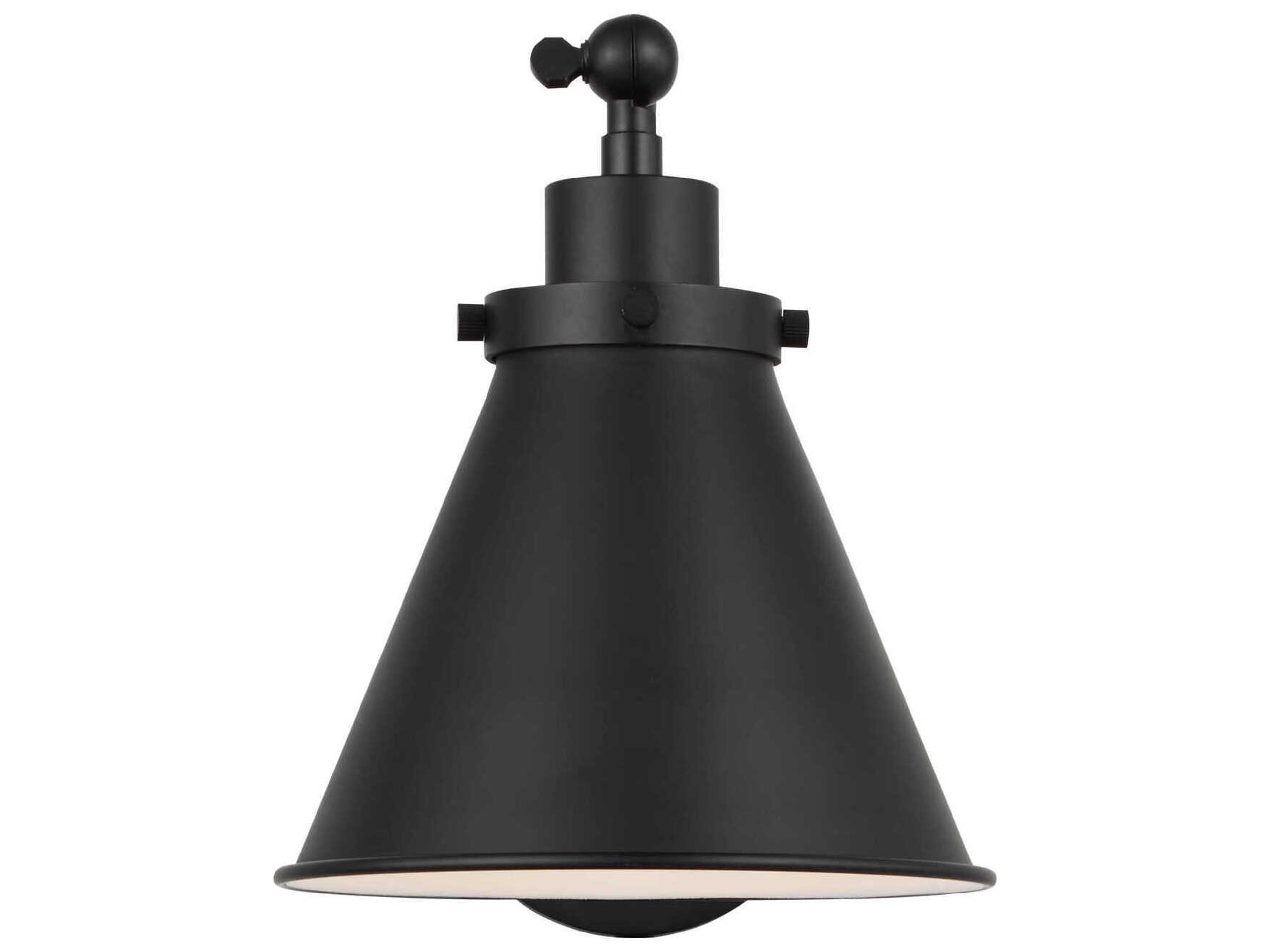 Visual Comfort Studio Wellfleet 1-Light Midnight Black Swing Wall Sconce