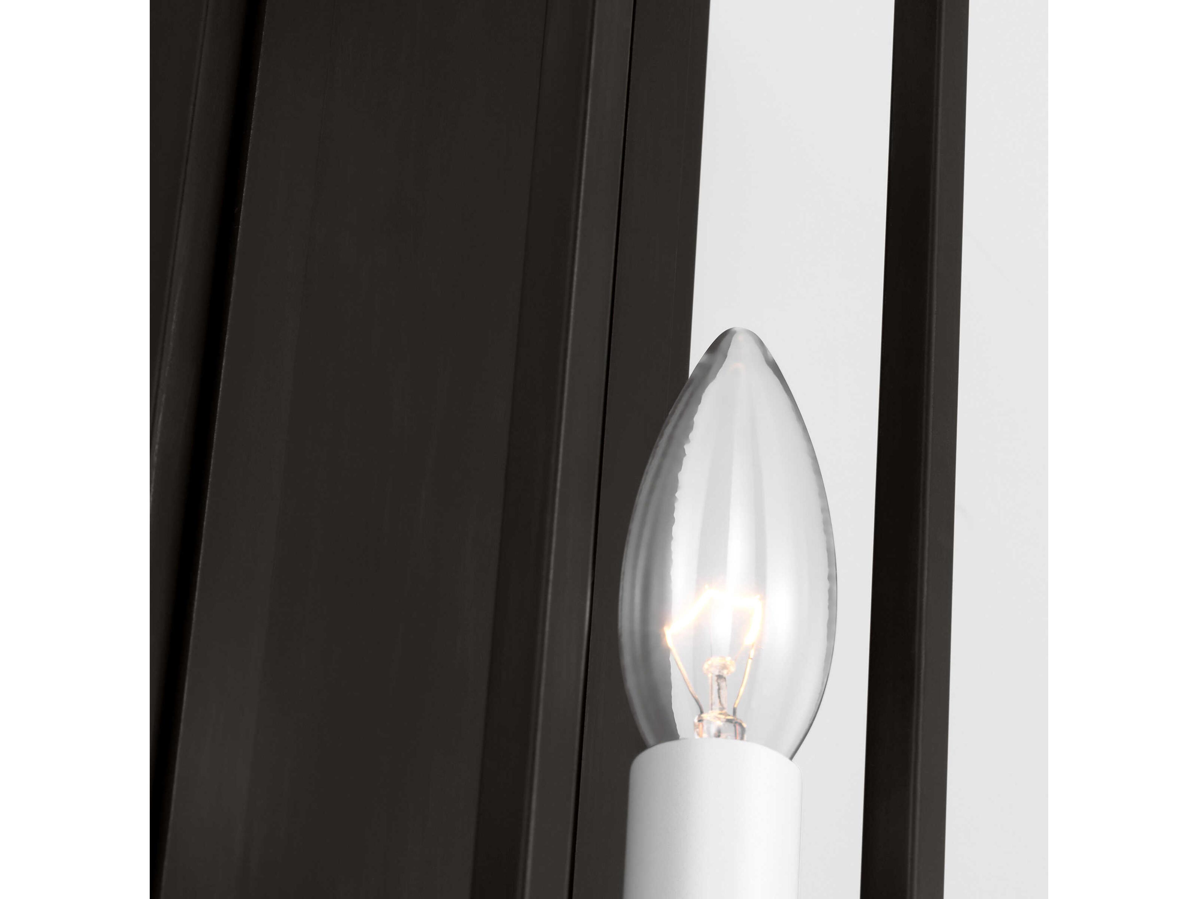 Visual Comfort Studio Marston 1-Light Aged Iron Black Wall Sconce