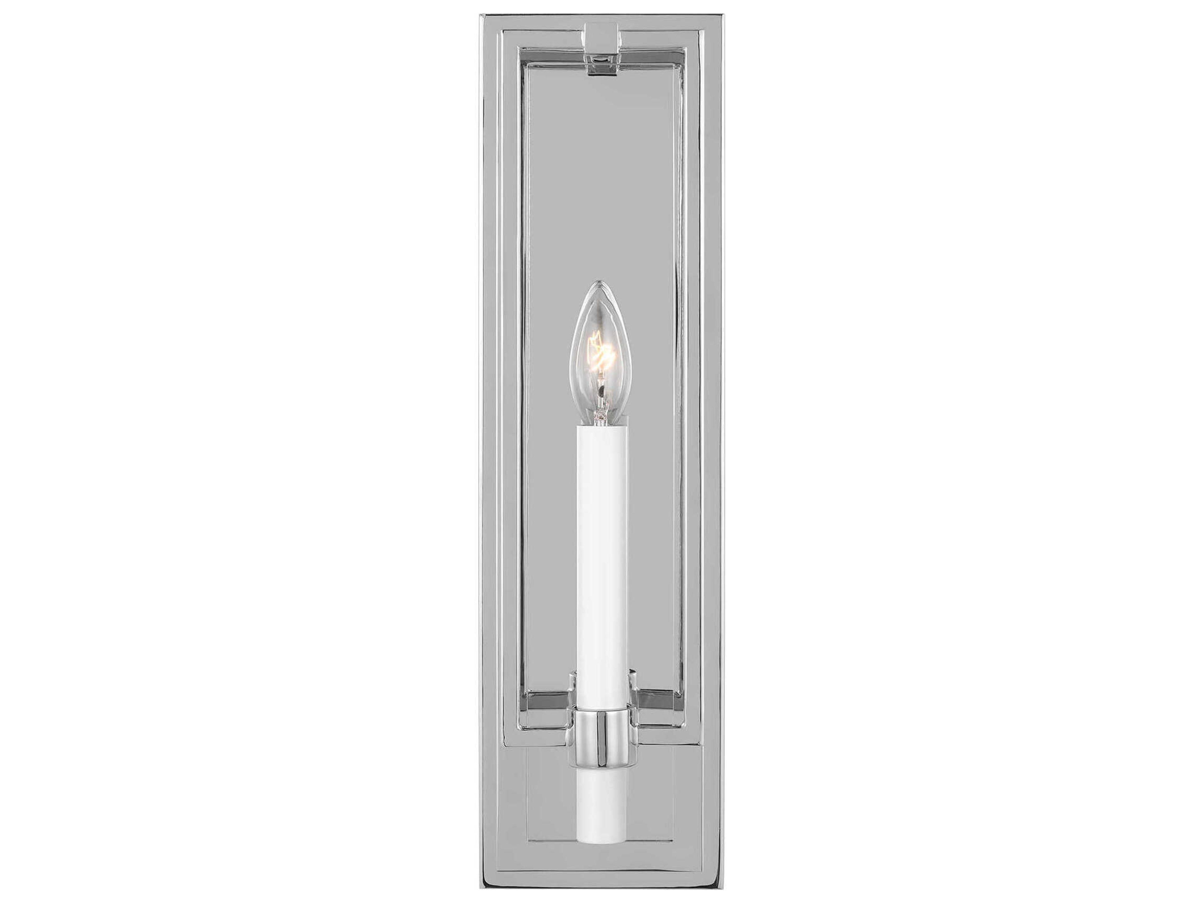 Visual Comfort Studio Marston 1-Light Polished Nickel Wall Sconce