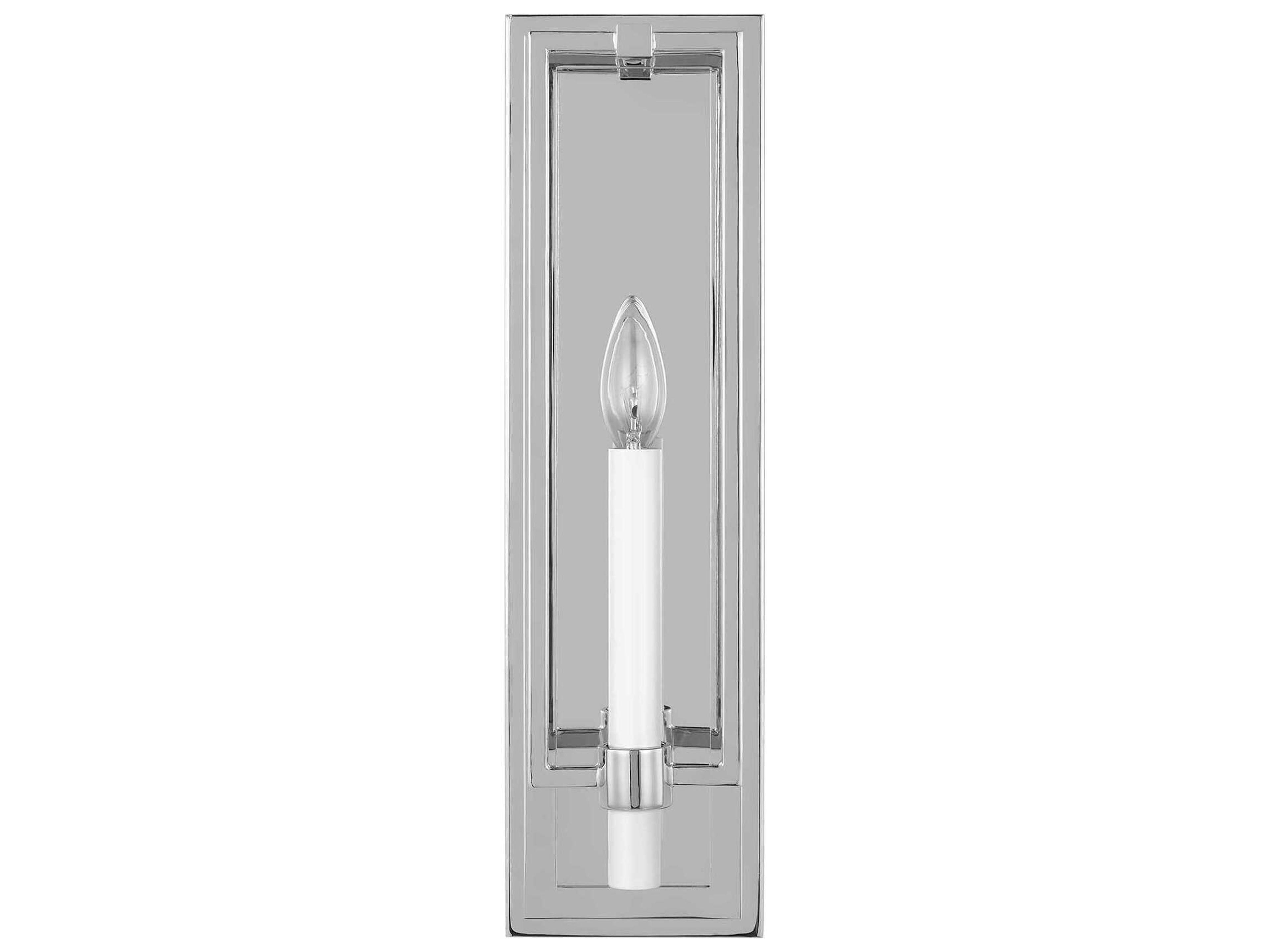 Visual Comfort Studio Marston 1-Light Polished Nickel Wall Sconce
