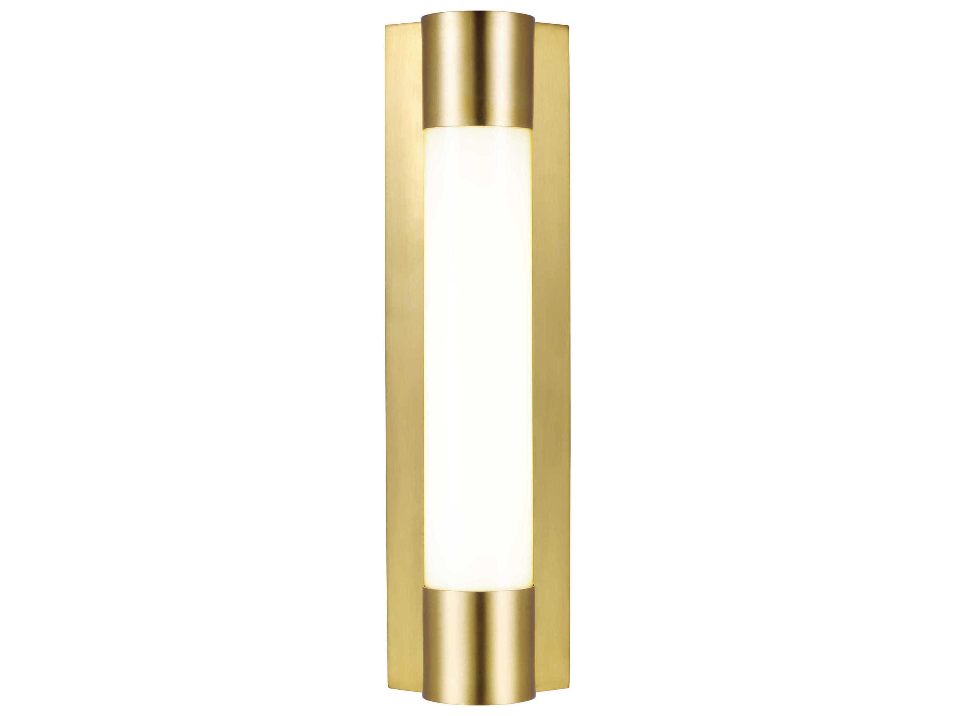 Small LED Vanity Light Loring Burnished Brass