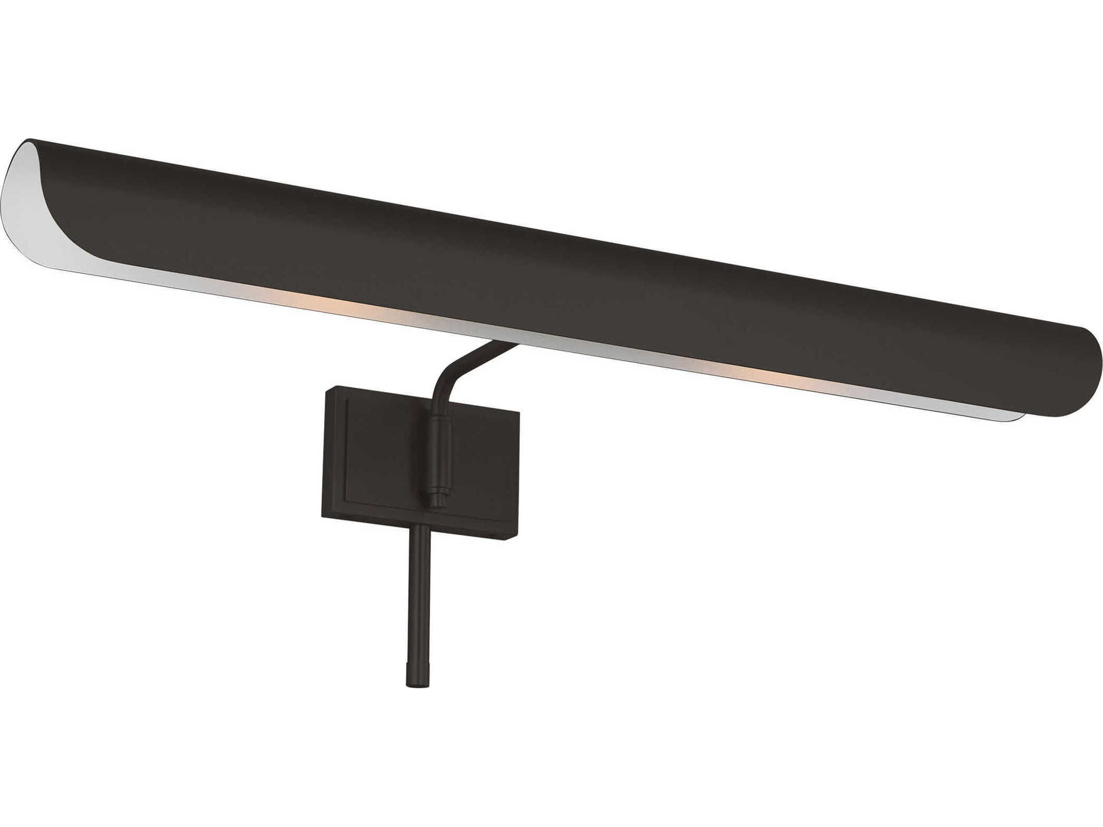 Visual Comfort Studio Hull 2-Light Aged Iron Black Picture Light