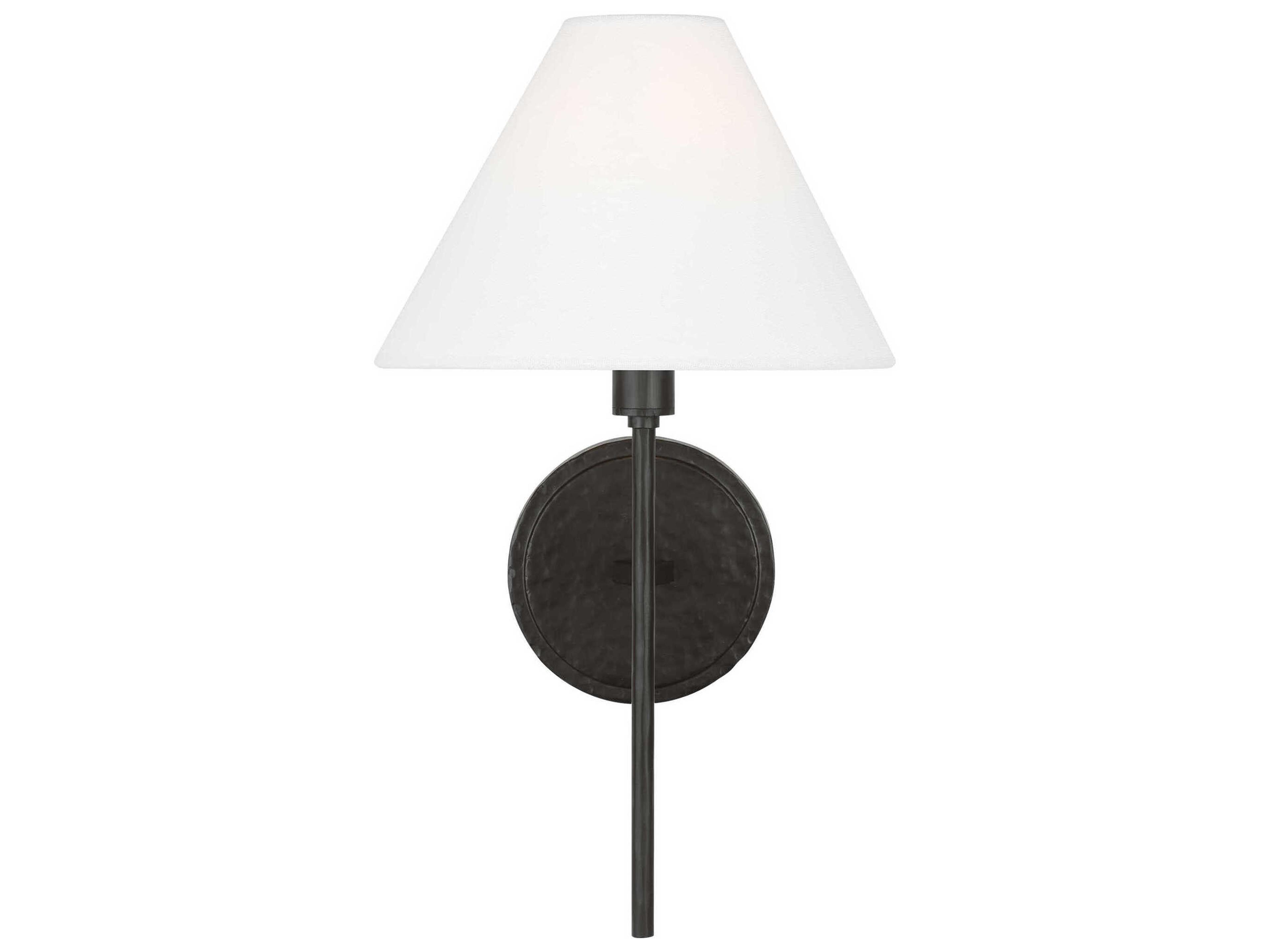 Visual Comfort Studio Ridgewood 1-Light Aged Iron Black Wall Sconce