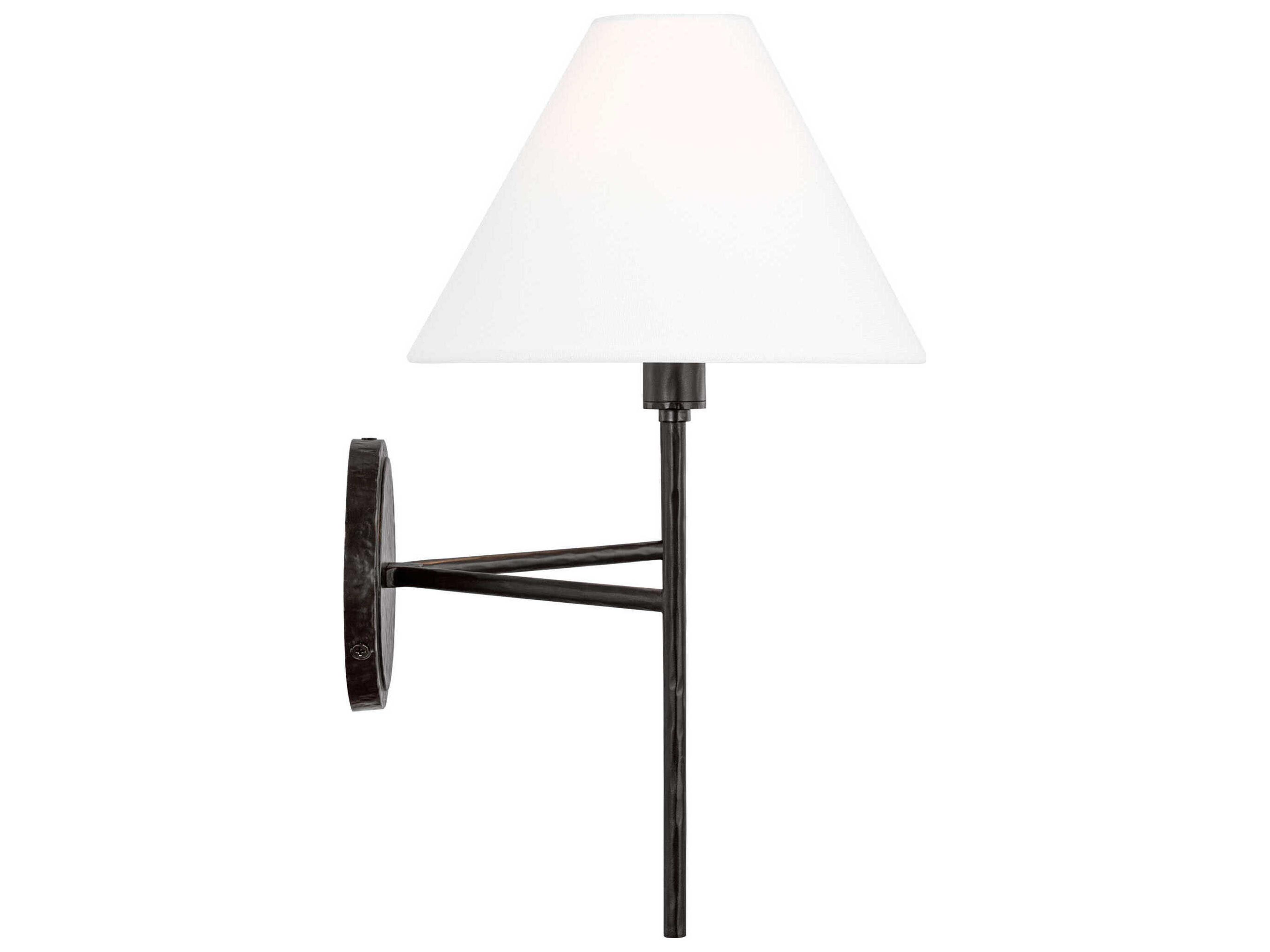 Visual Comfort Studio Ridgewood 2-Light Aged Iron Black Wall Sconce