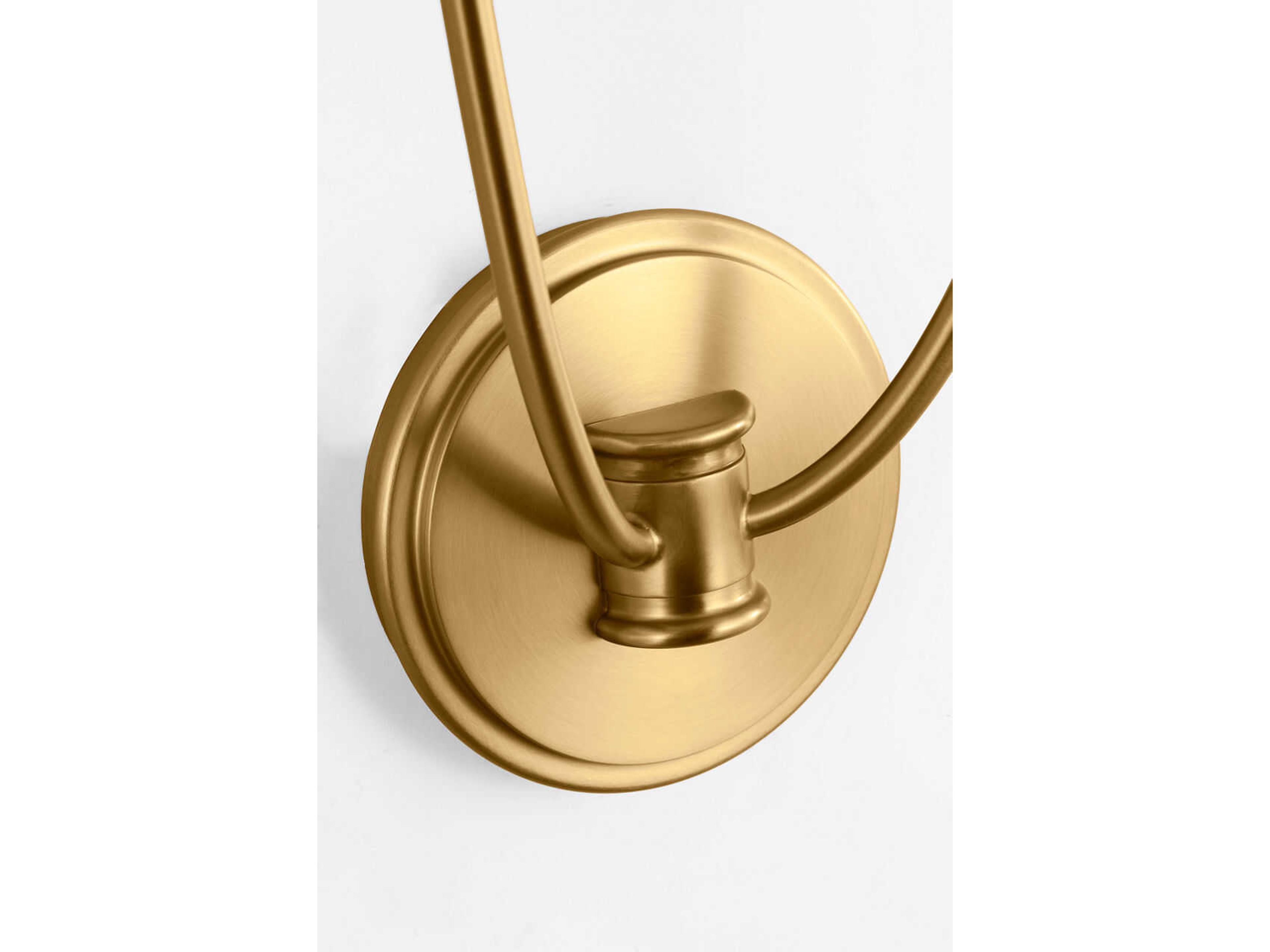 Visual Comfort Studio Marina 2-Light Burnished Brass Wall Sconce