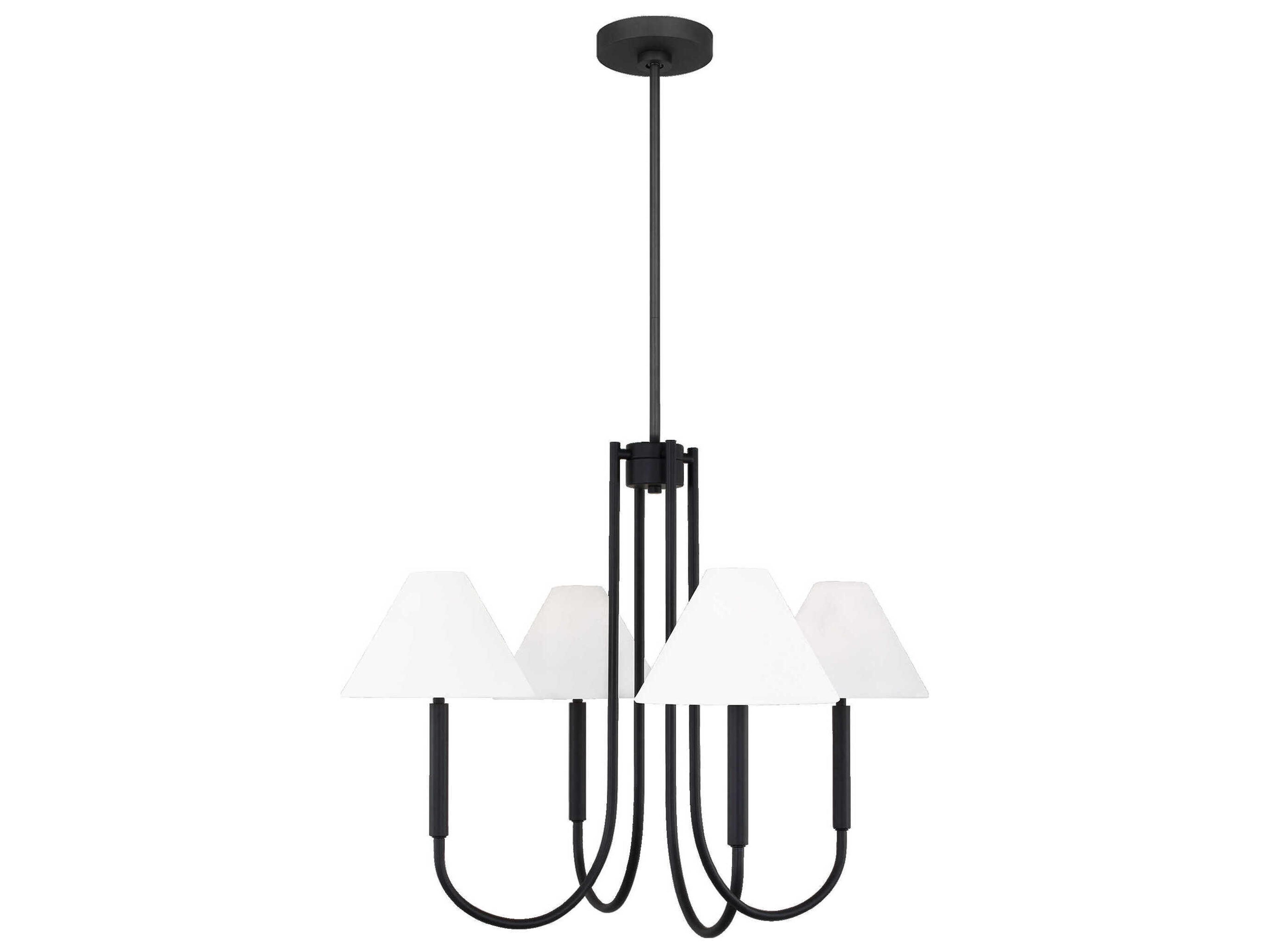 5-Light Chandelier Porteau Midnight Black