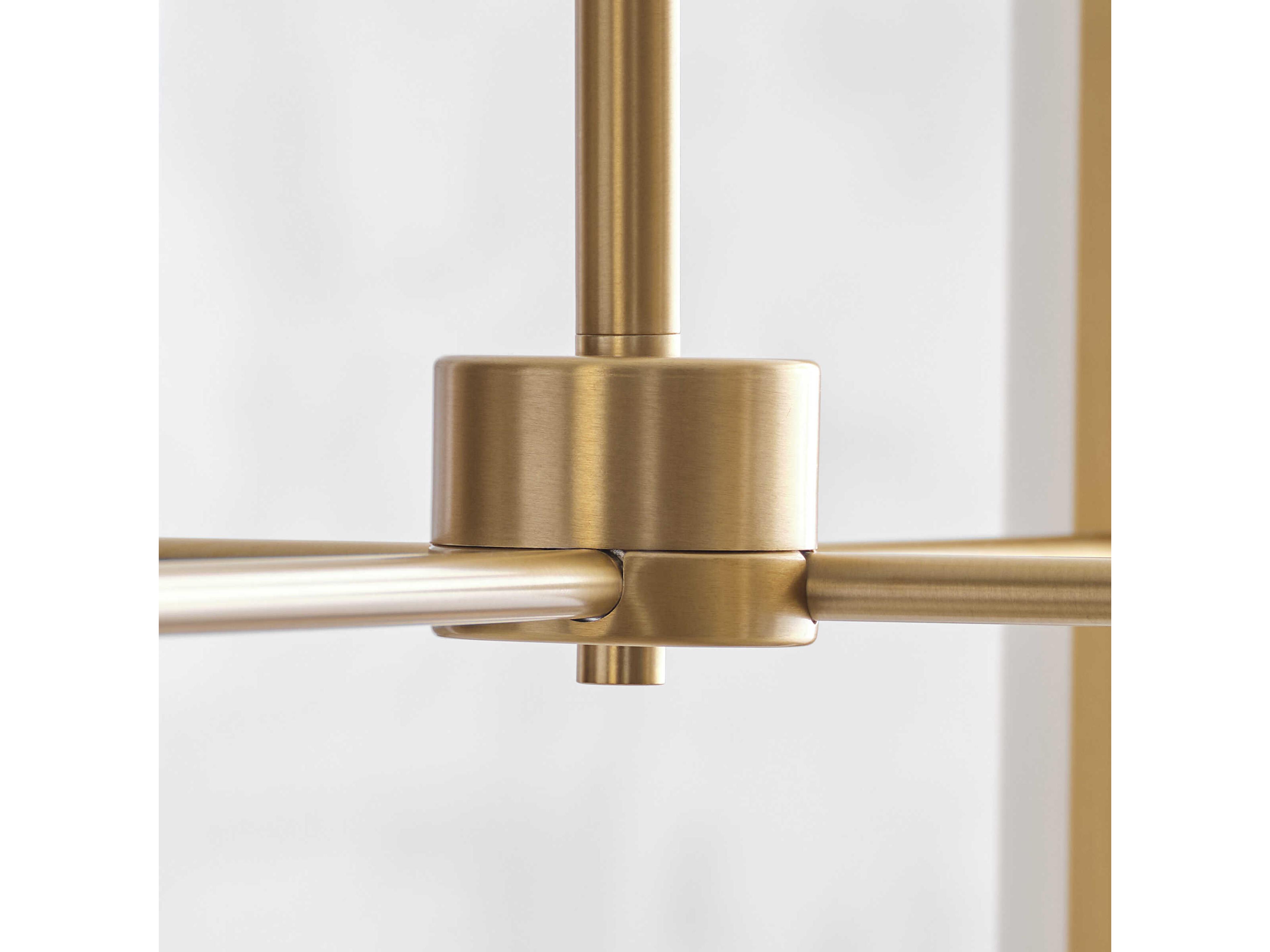 Visual Comfort Studio Capalino 8-Light Satin Brass Cylinder Chandelier